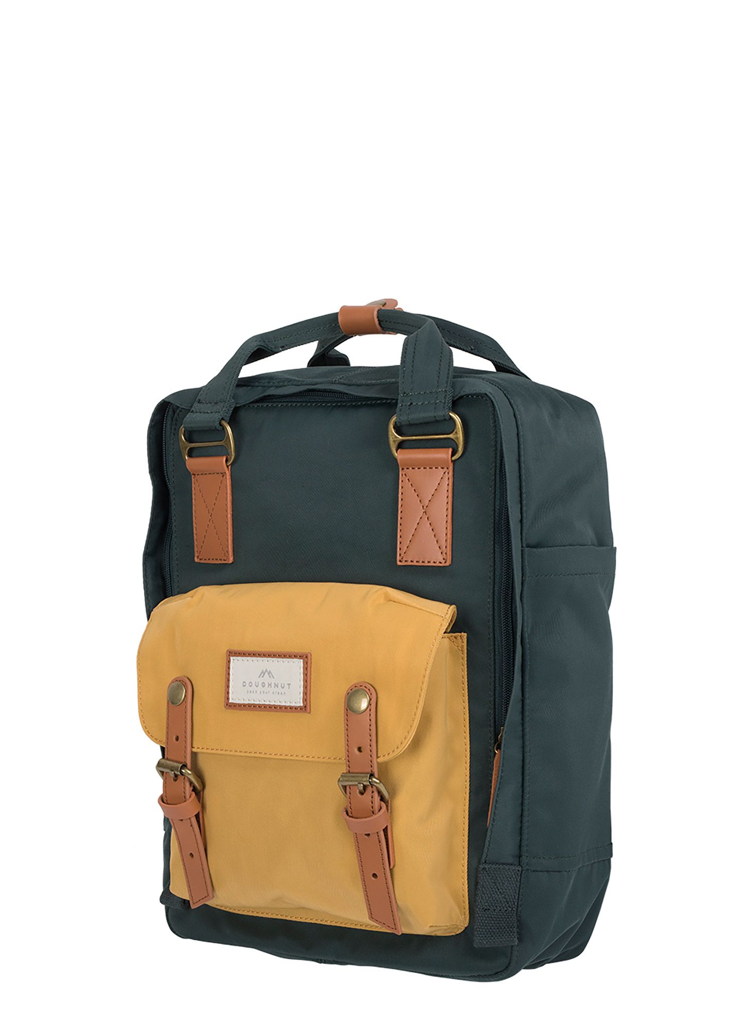 Batoh na notebook Doughnut Macaroon - slate green/yellow