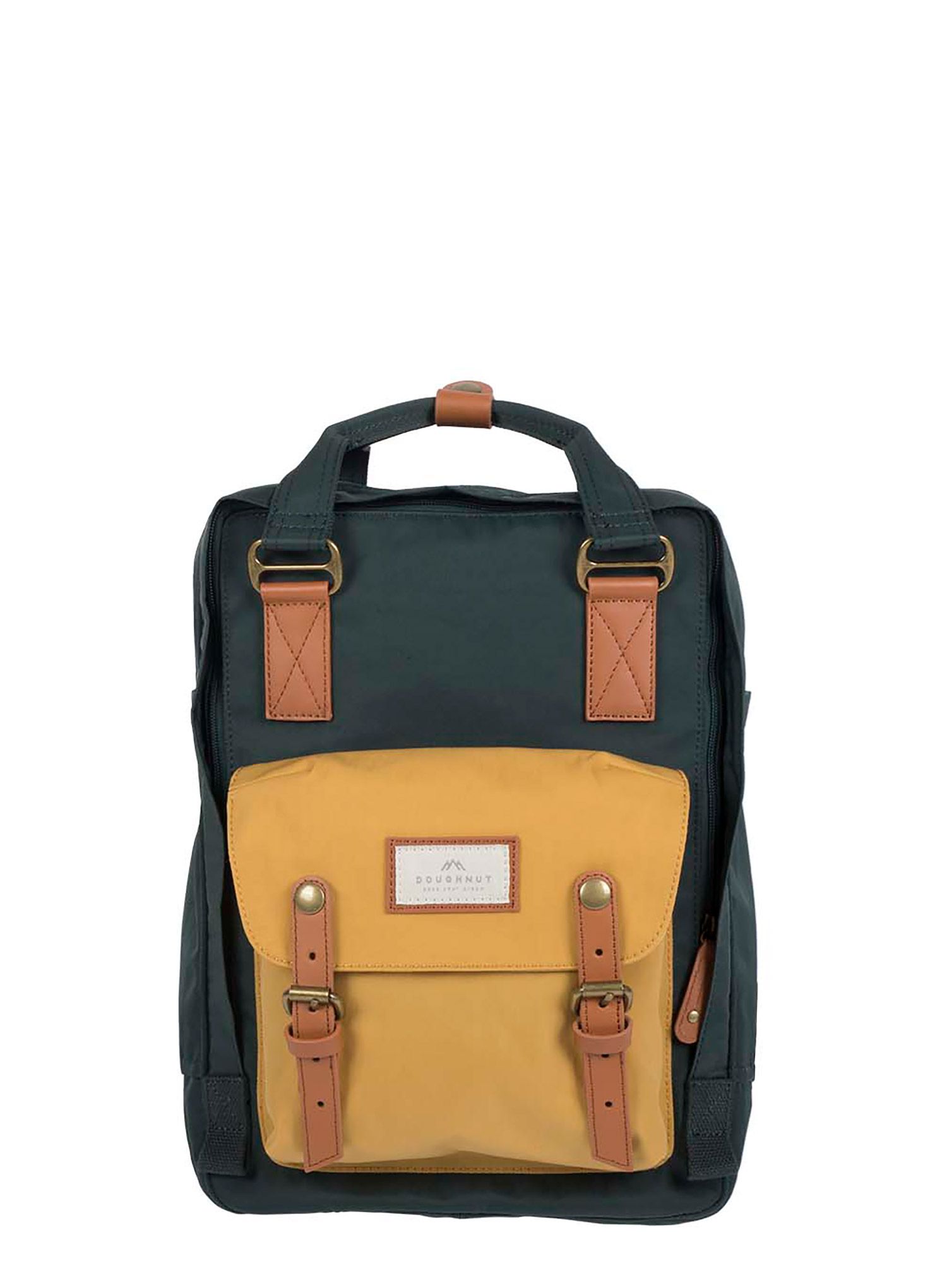 Batoh na notebook Doughnut Macaroon - slate green/yellow