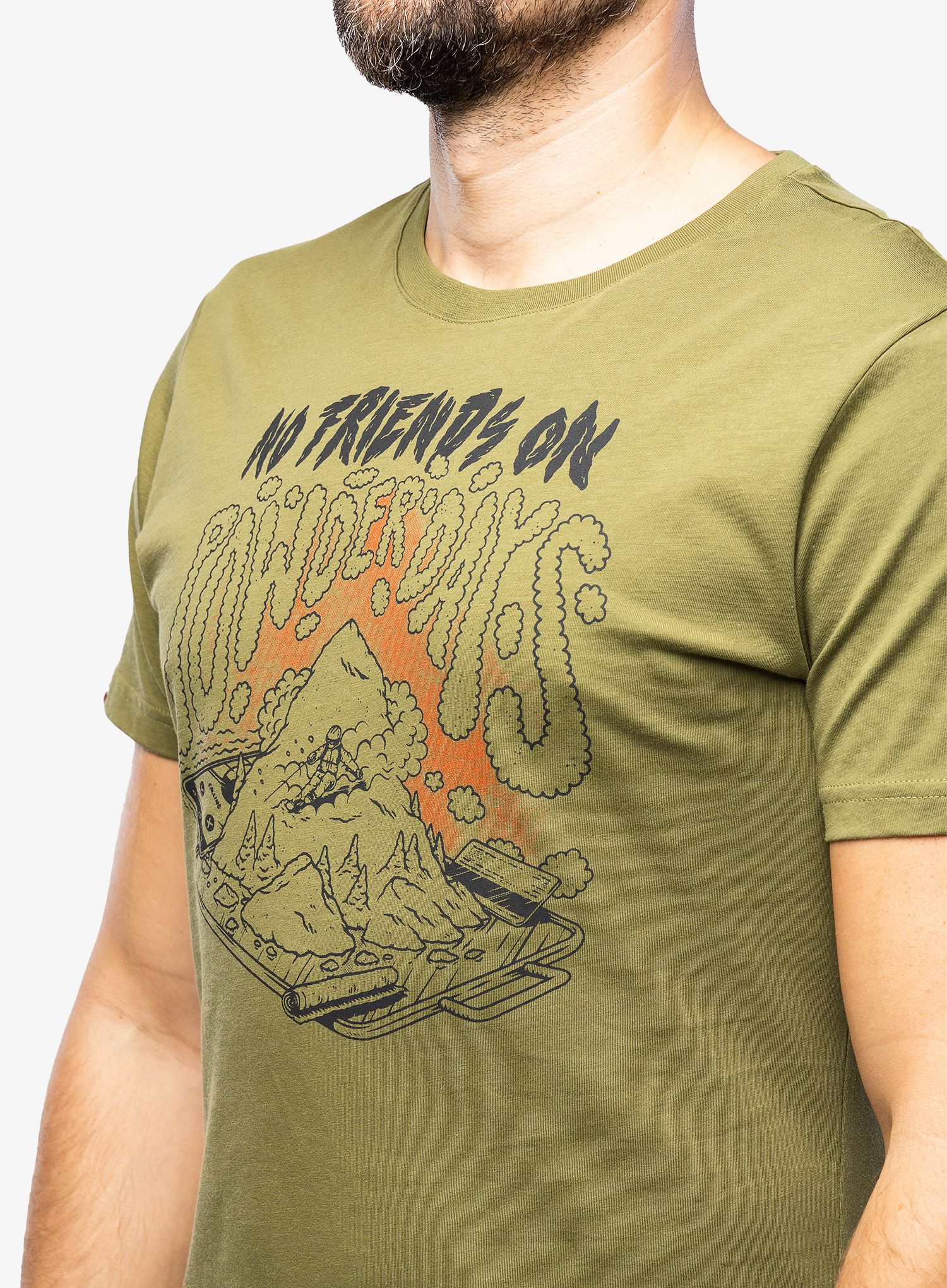 Tričko s potiskem Dynafit 24/7 Artist Series Cotton T-Shirt - capulet olive/no friends