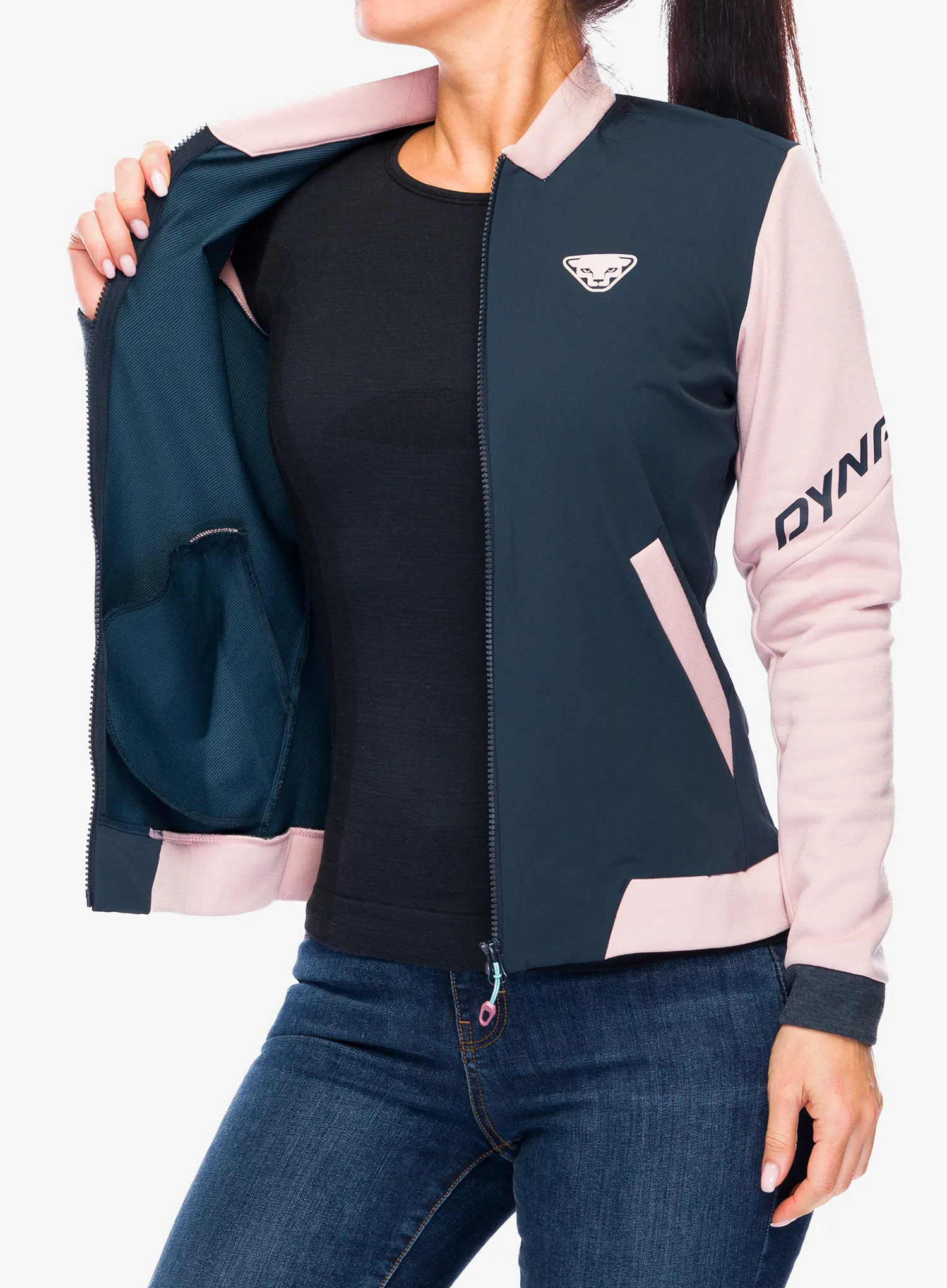 Dámská bunda Dynafit 24/7 PTC Varsity Jacket - pale rose