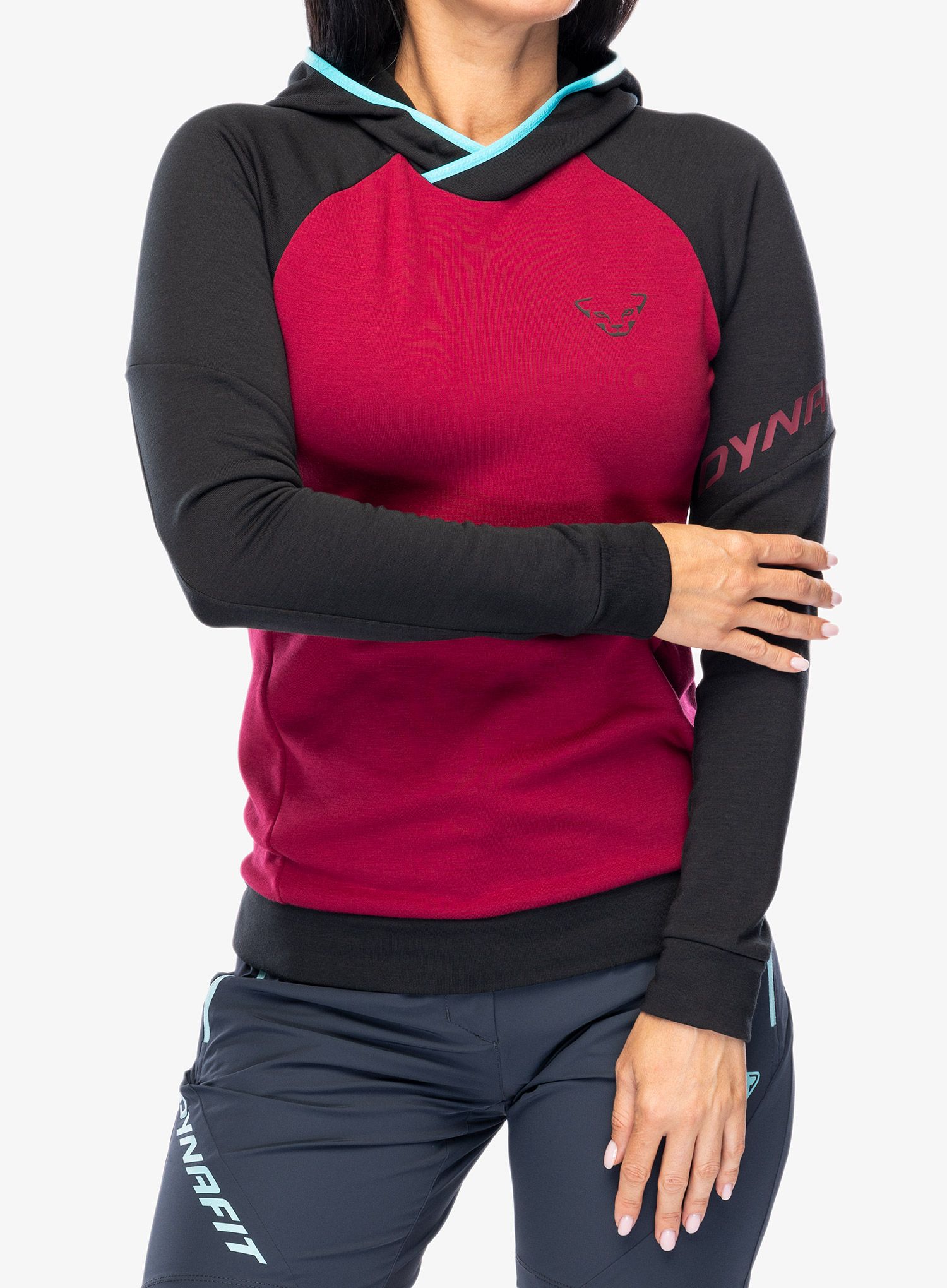 Dámská mikina Dynafit 24/7 Polartec Hoody - beet red melange