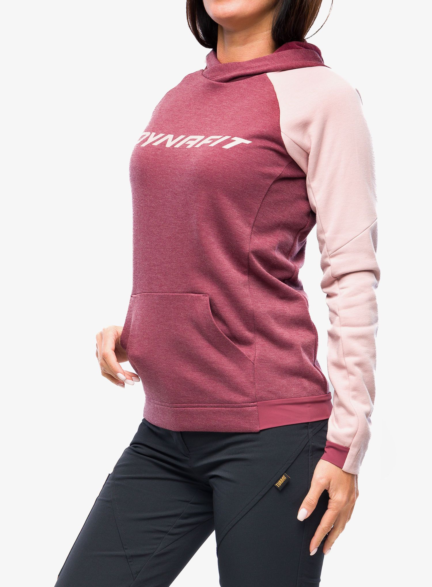 Dámská mikina s kapucí Dynafit 24/7 Polartec Hoody - burgundy