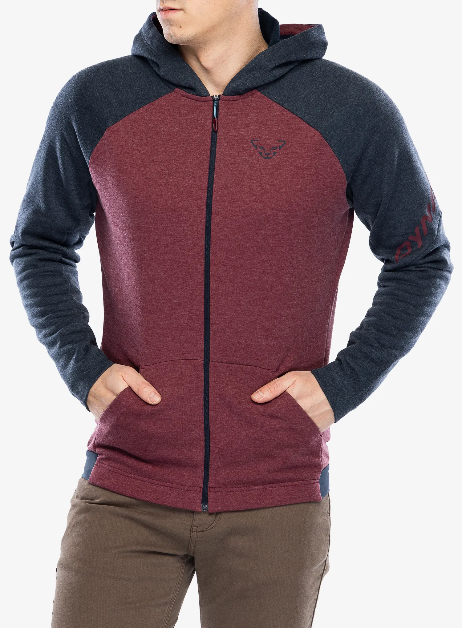 Fleece mikina Dynafit 24/7 Polartec Zip Hoody - burgundy