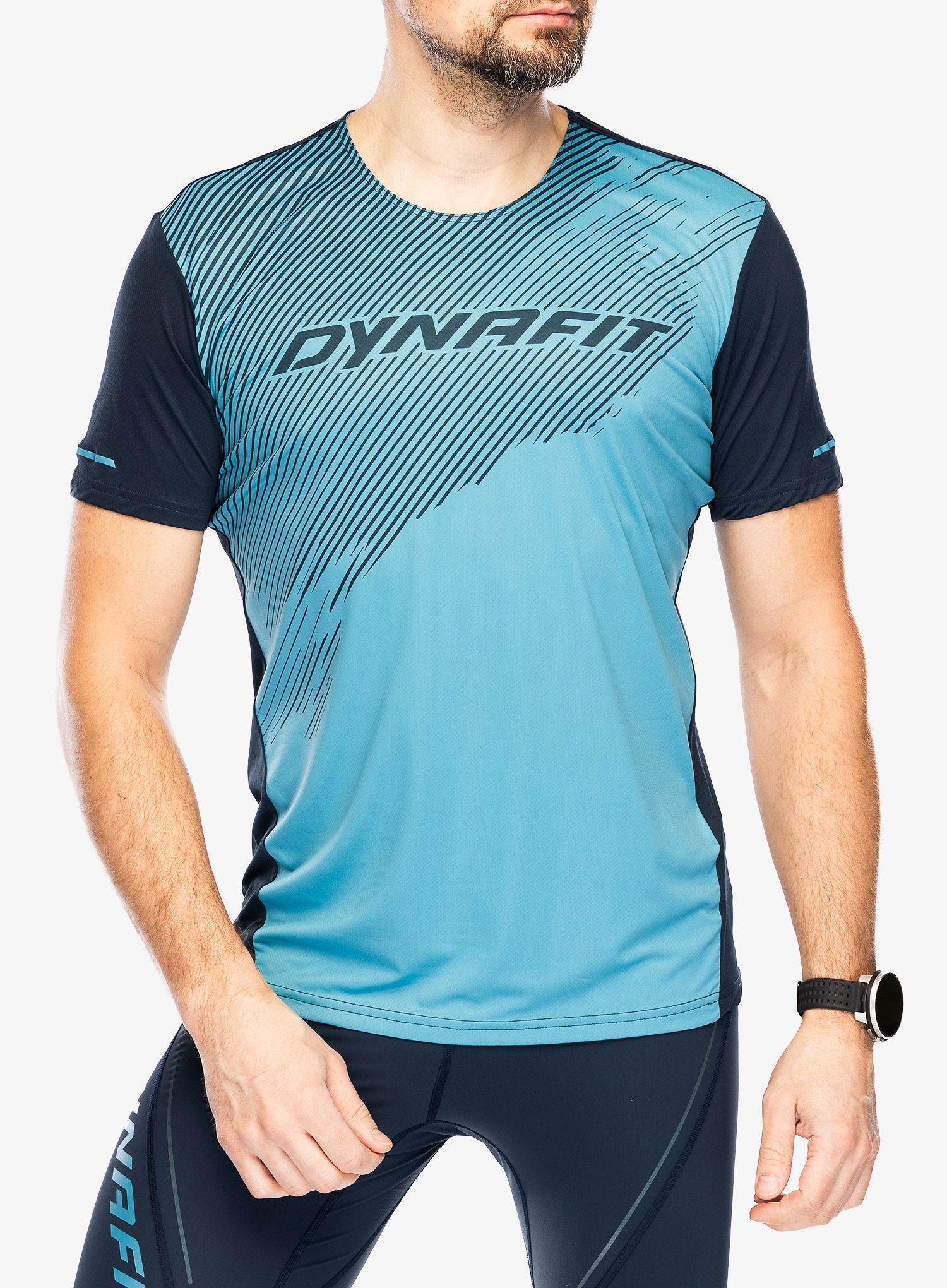 Rychleschnoucí triko Dynafit Alpine 2 S/S Tee  - storm blue