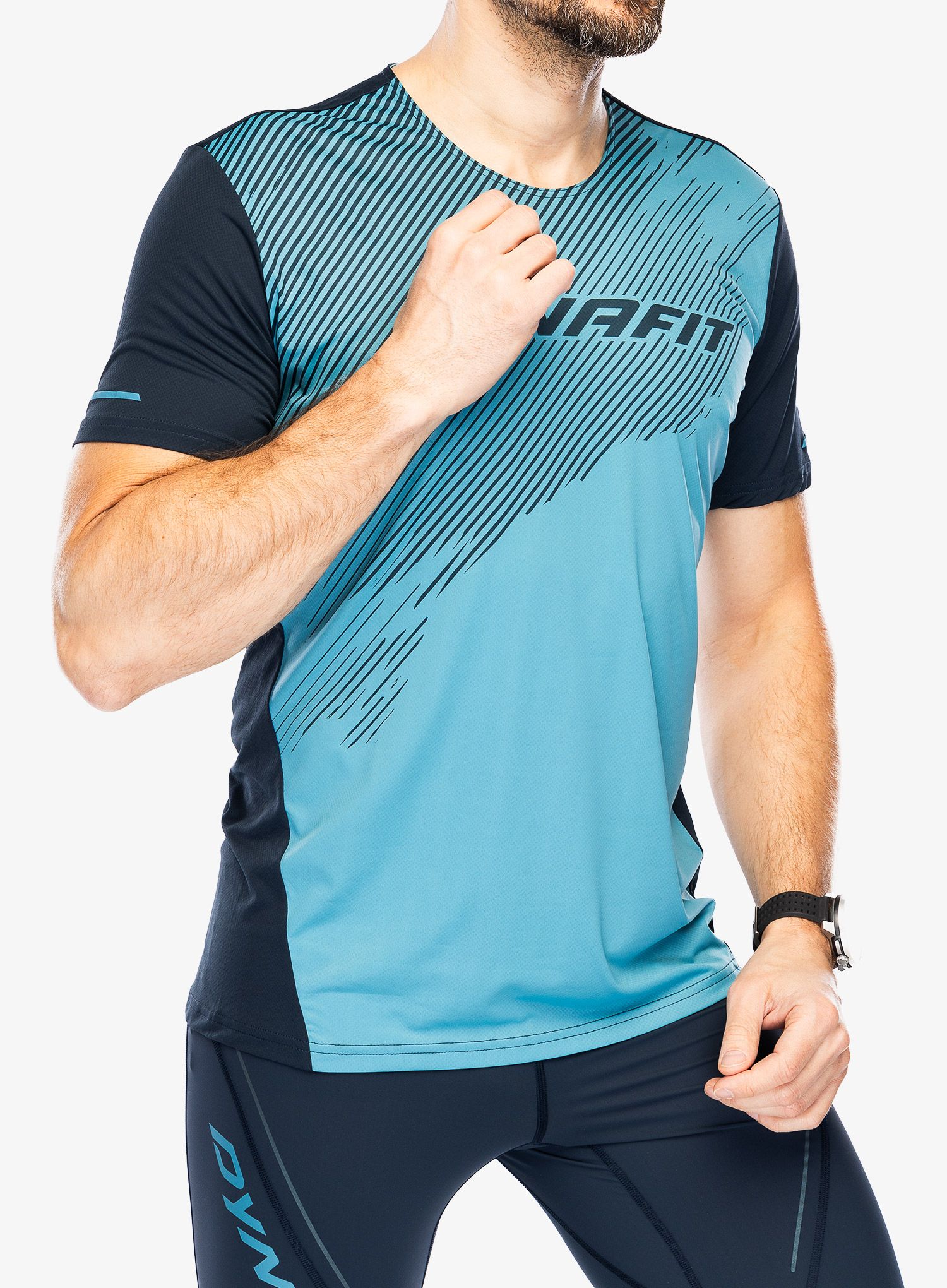Rychleschnoucí triko Dynafit Alpine 2 S/S Tee  - storm blue
