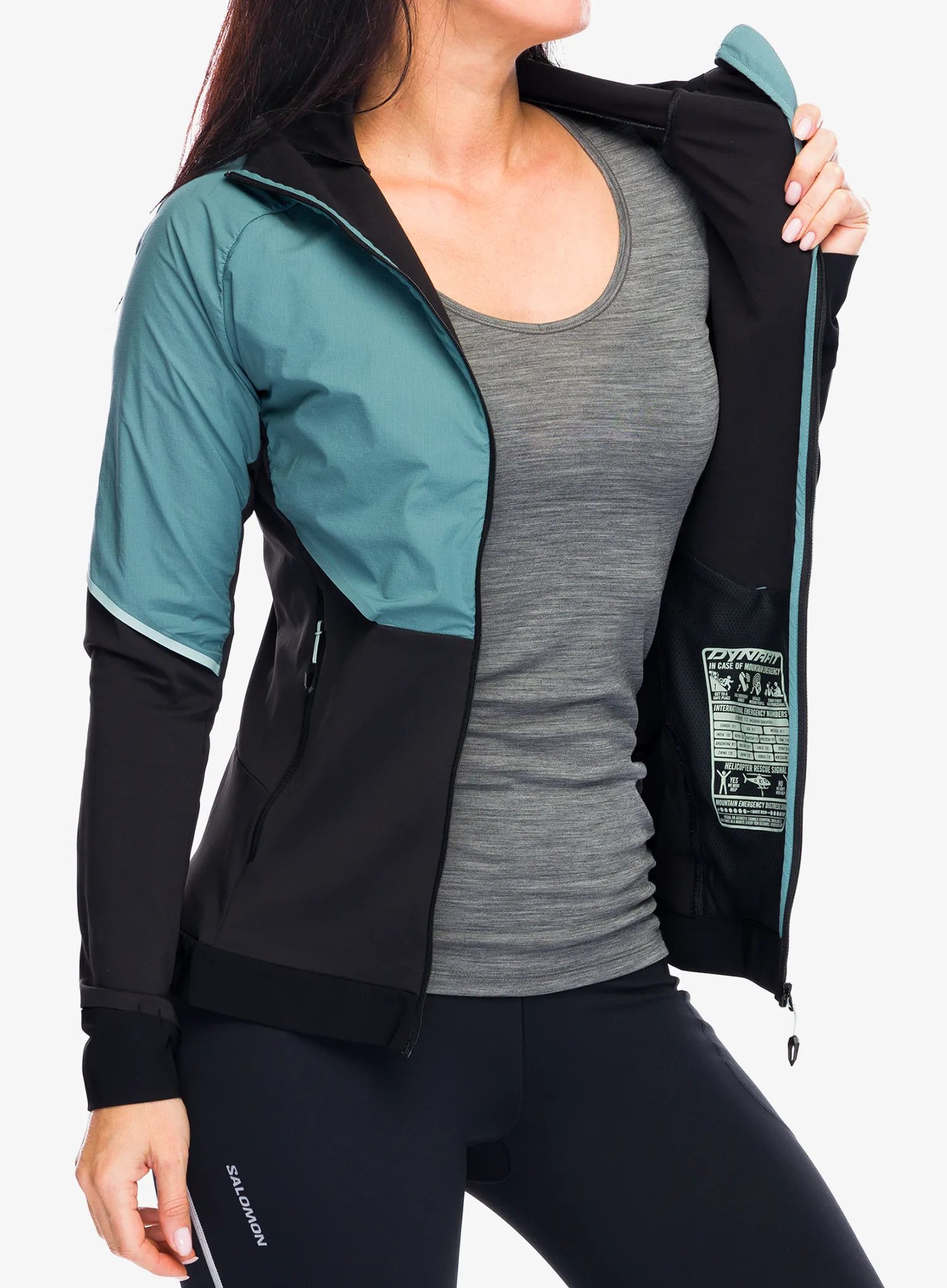 Hybridní bunda dámská Dynafit Alpine Hybrid Jacket - atlantic/atlantic