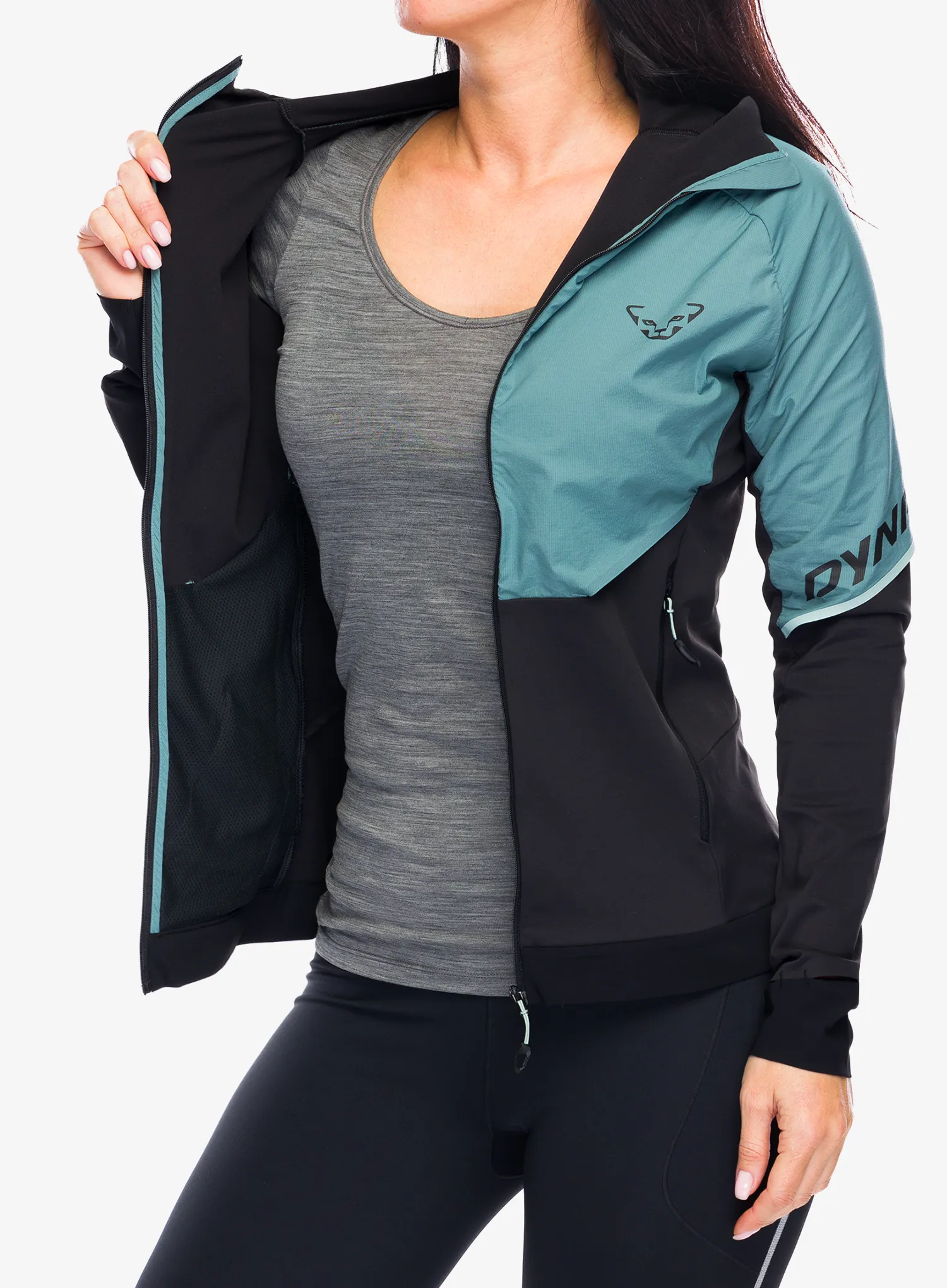 Hybridní bunda dámská Dynafit Alpine Hybrid Jacket - atlantic/atlantic