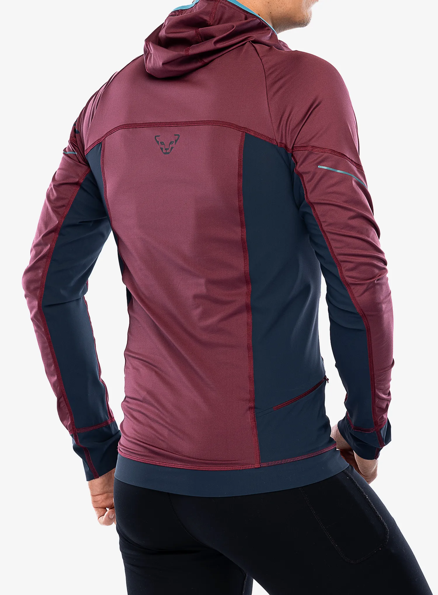 Mikina na běhání Dynafit Alpine L/S Tee - burgundy