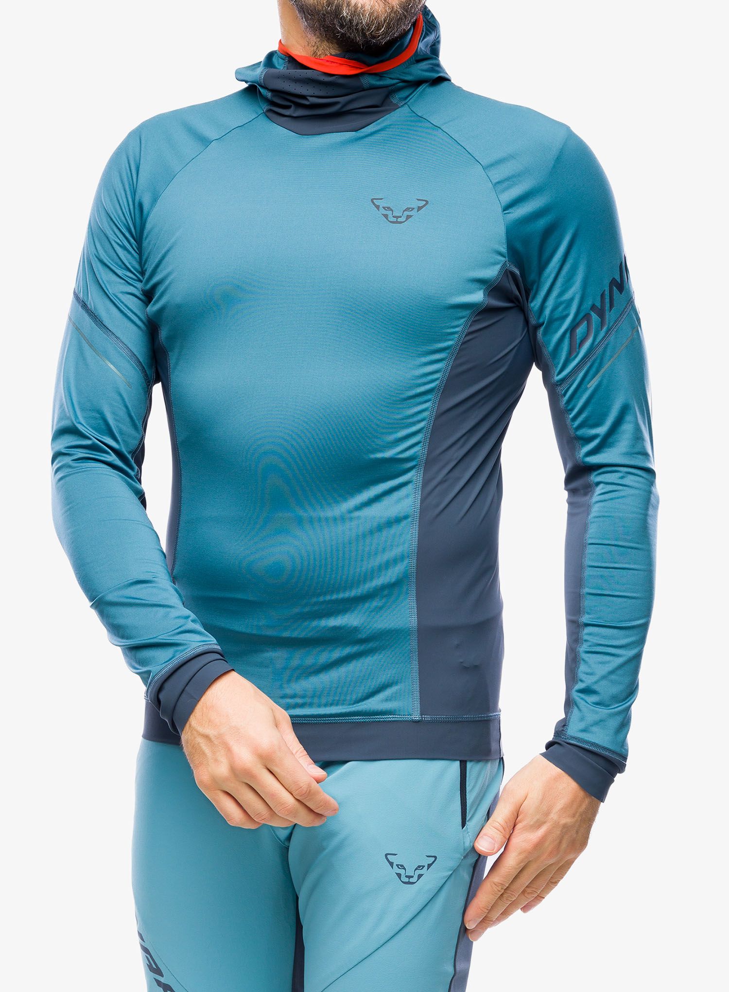 Mikina na běhání Dynafit Alpine L/S Tee - mallard blue