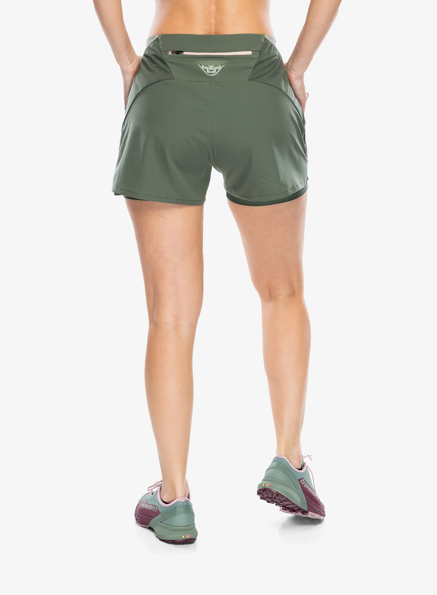Běžecké kraťasy dámské Dynafit Alpine Pro 2/1 Shorts - thyme/thyme