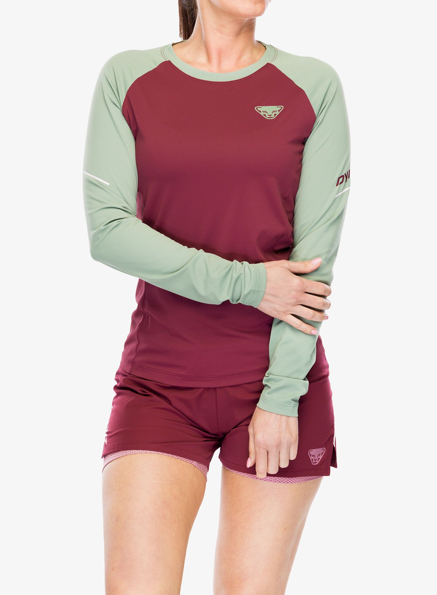 Dámské triko s dlouhým rukávem Dynafit Alpine Pro L/S Tee - burgundy