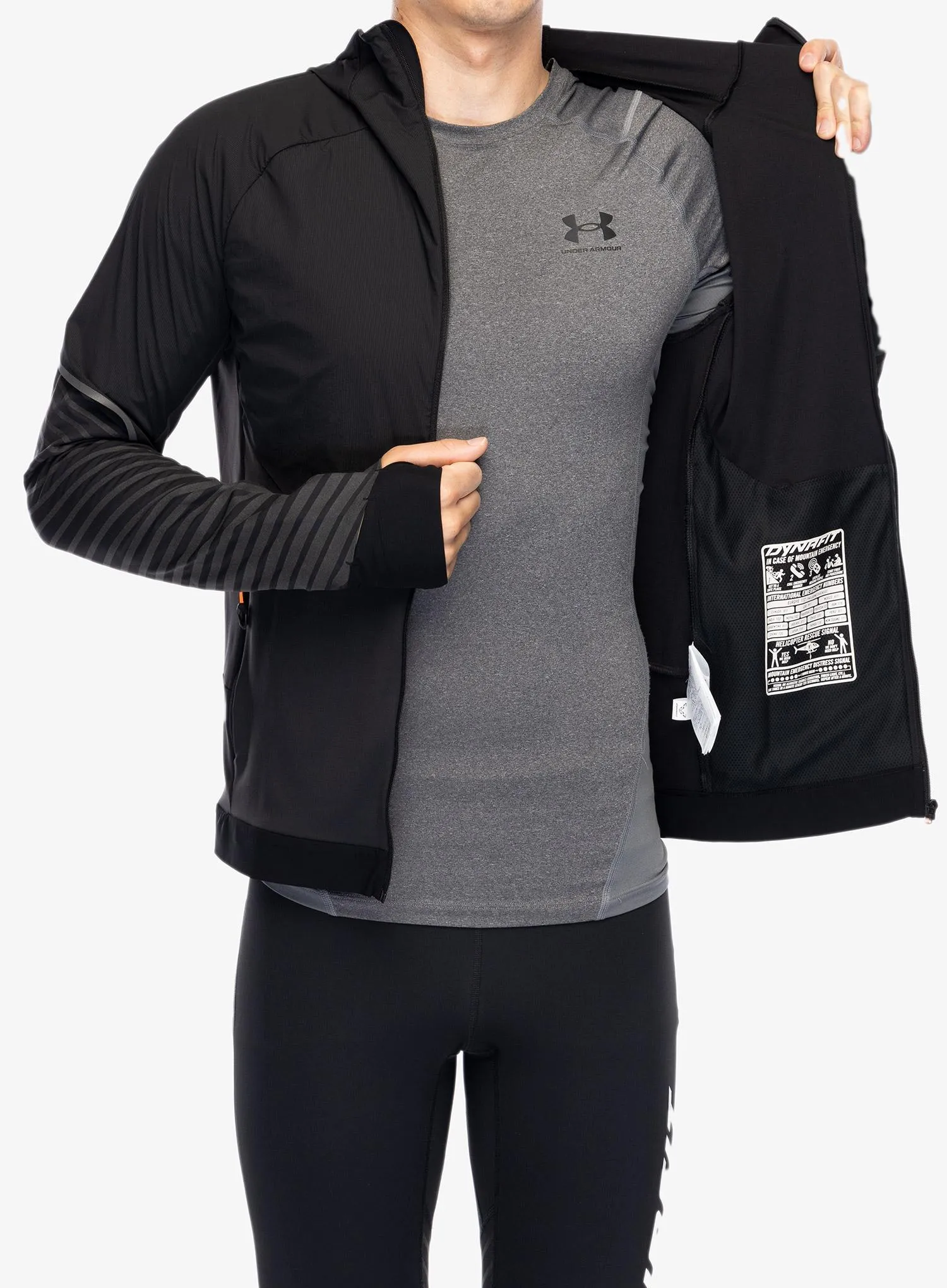 Bunda na běhání Dynafit Alpine Reflective Jacket - black out/nimbus
