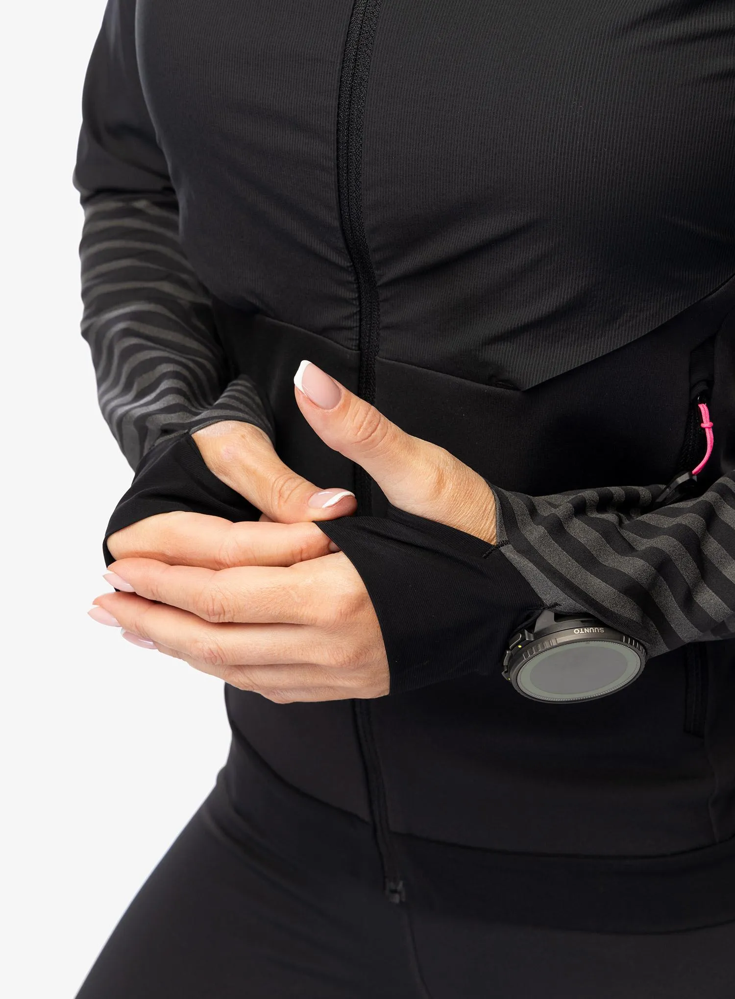 Bunda na běhání dámská Dynafit Alpine Reflective Jacket - black out/pink glo