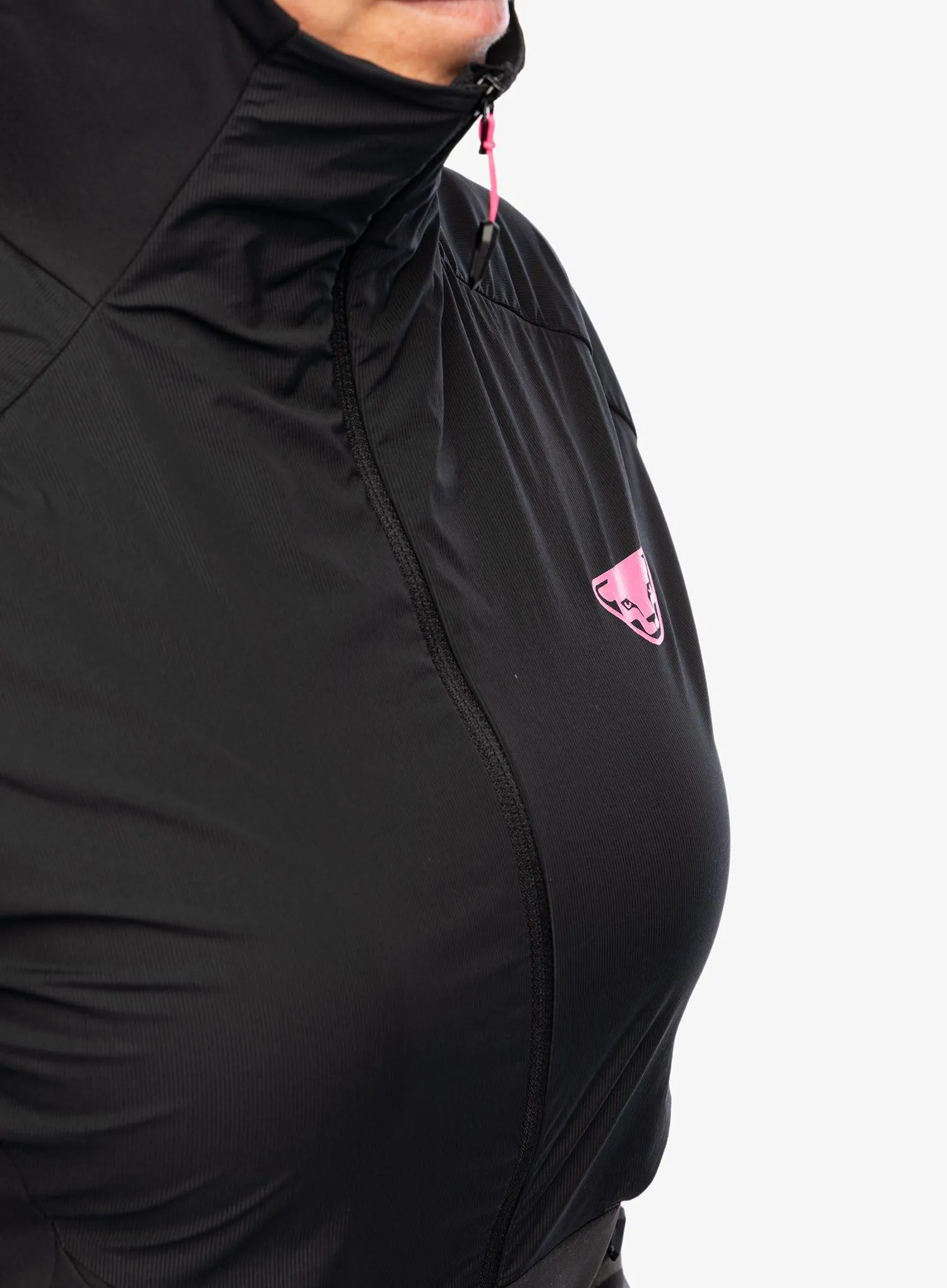 Bunda na běhání dámská Dynafit Alpine Reflective Jacket - black out/pink glo