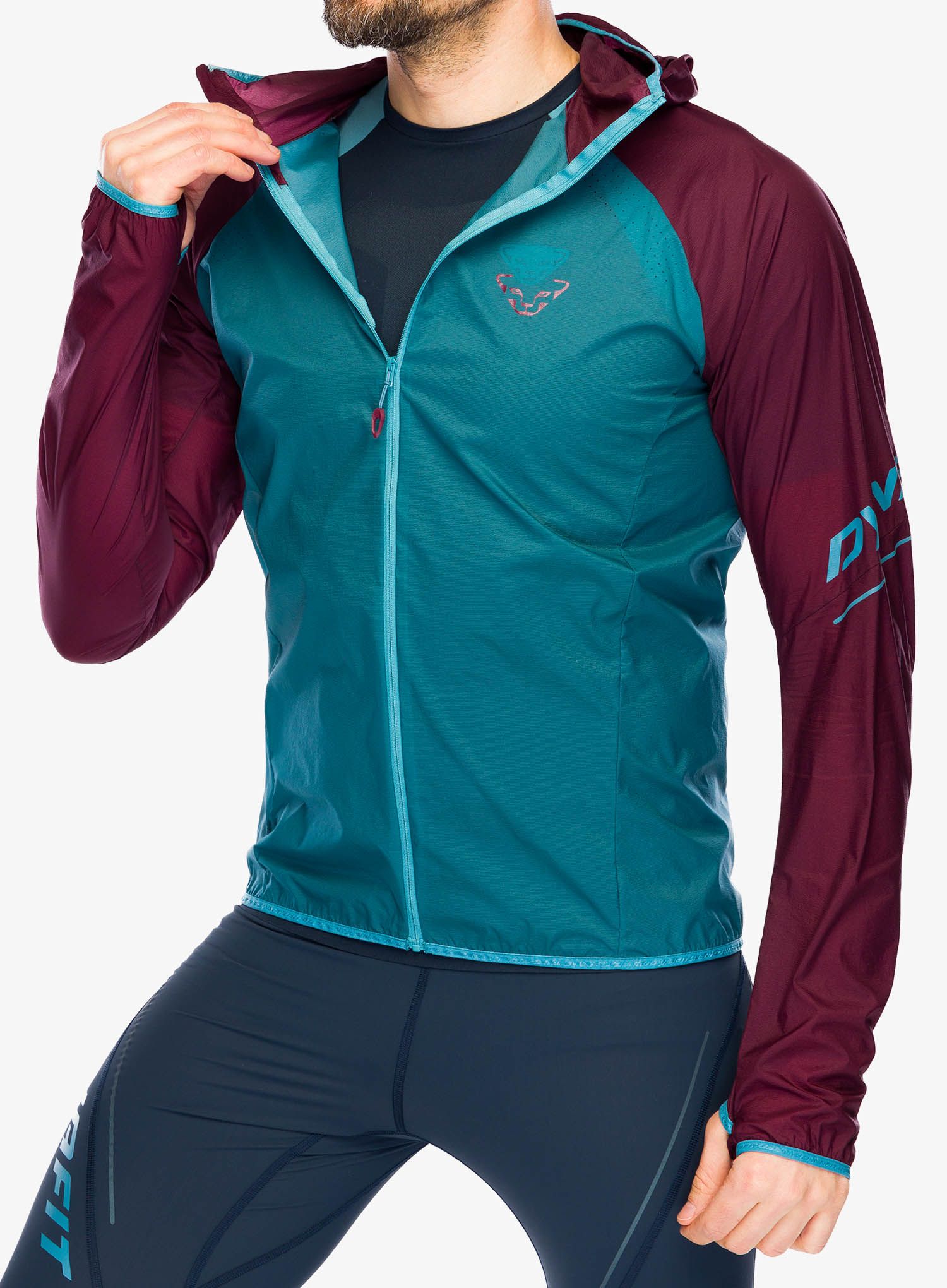 Bunda na běhání Dynafit Alpine Wind 2 Jacket - burgundy