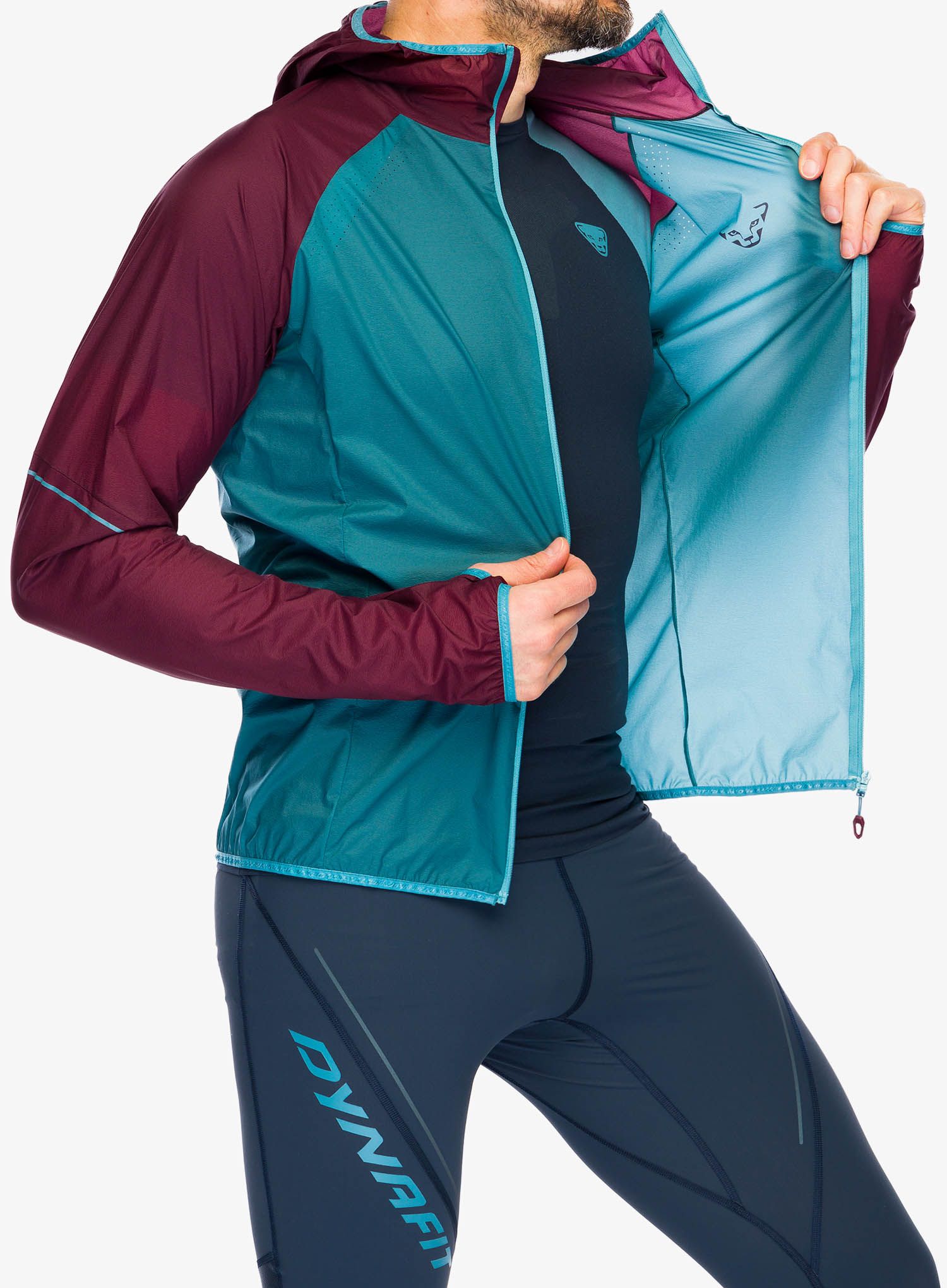 Bunda na běhání Dynafit Alpine Wind 2 Jacket - burgundy