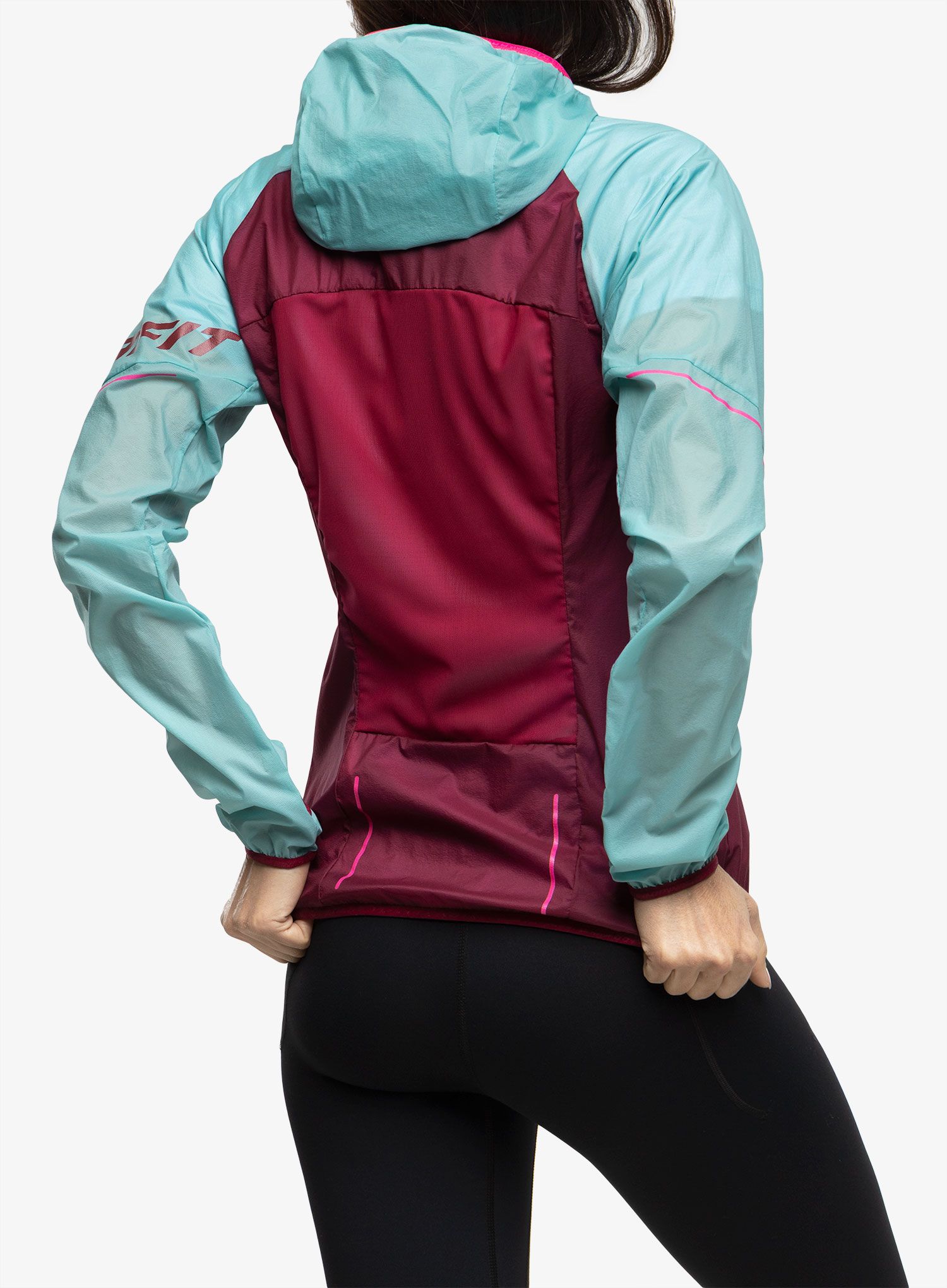 Bunda na běhání dámská Dynafit Alpine Wind 2 Jacket  - marine blue/beet red
