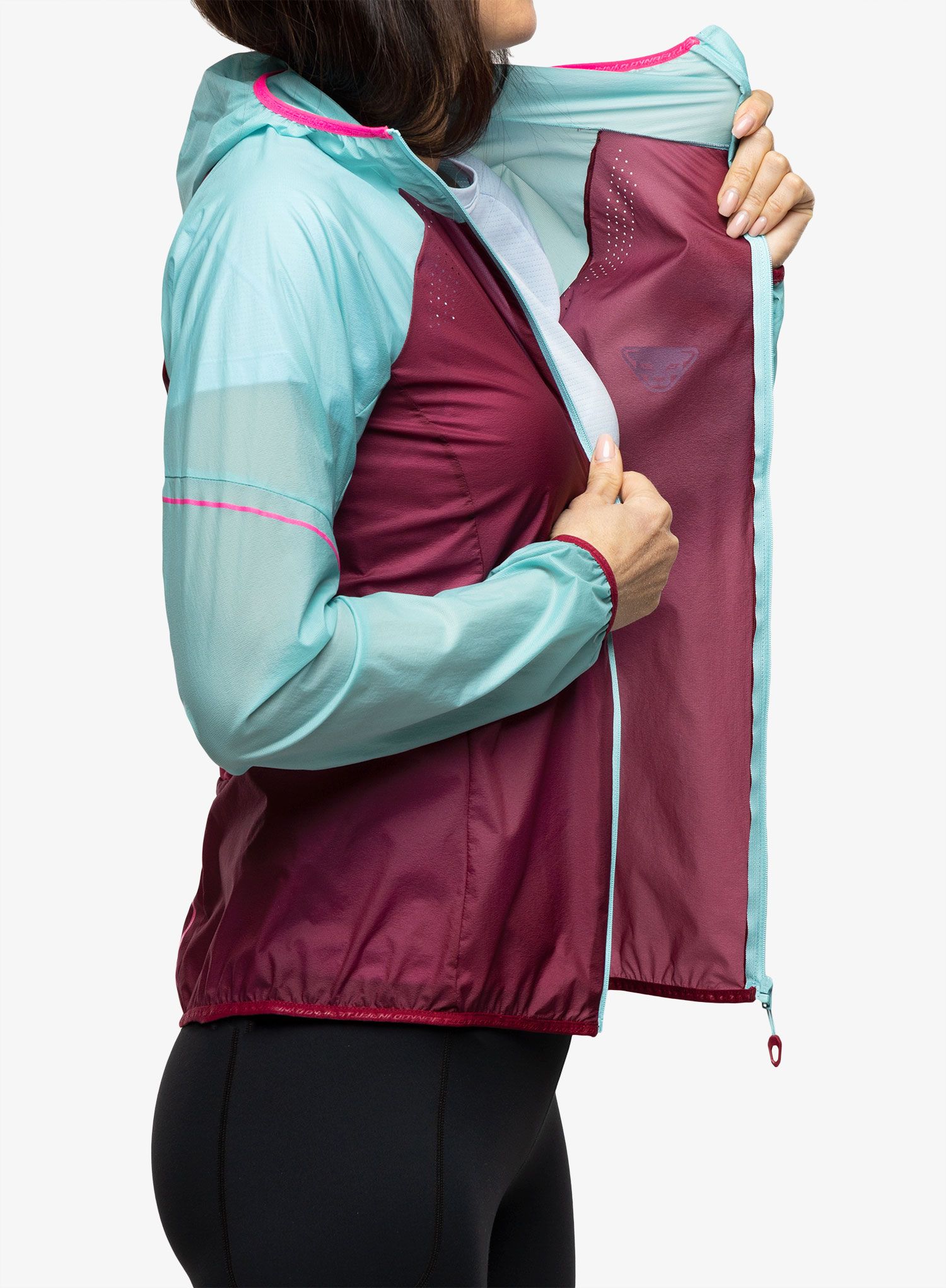 Bunda na běhání dámská Dynafit Alpine Wind 2 Jacket  - marine blue/beet red
