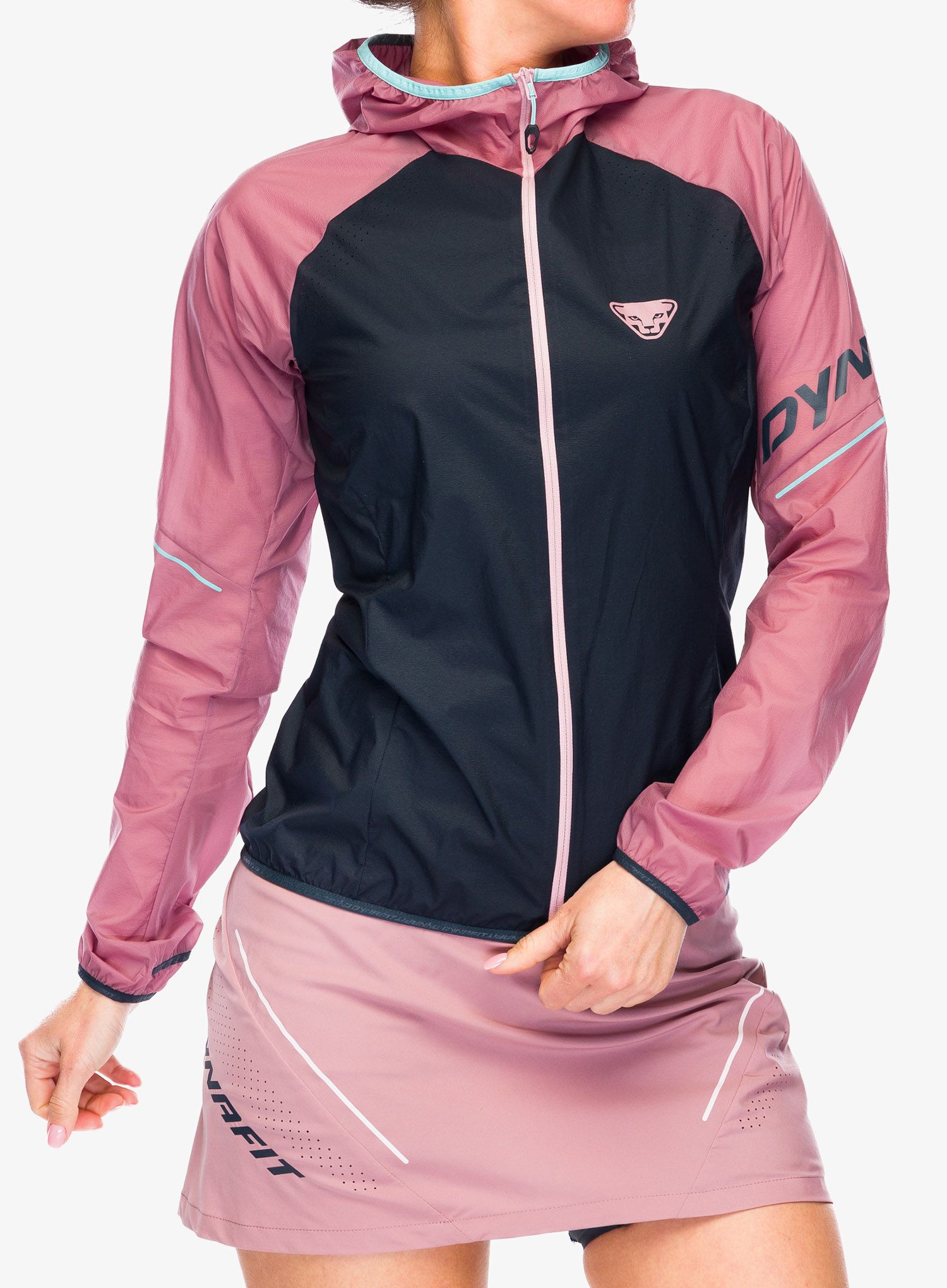 Bunda na běhání dámská Dynafit Alpine Wind 2 Jacket - mokarosa