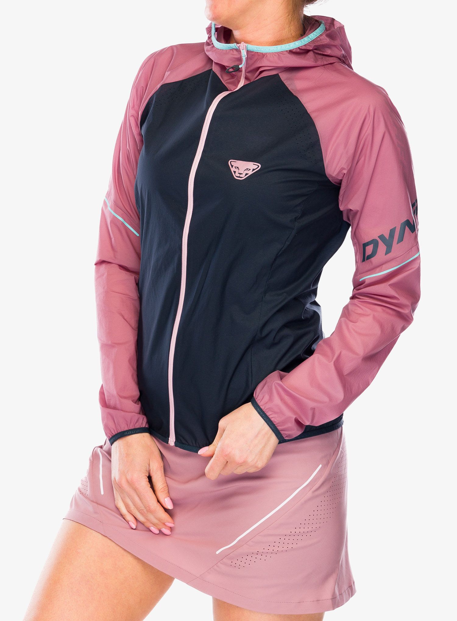 Bunda na běhání dámská Dynafit Alpine Wind 2 Jacket - mokarosa