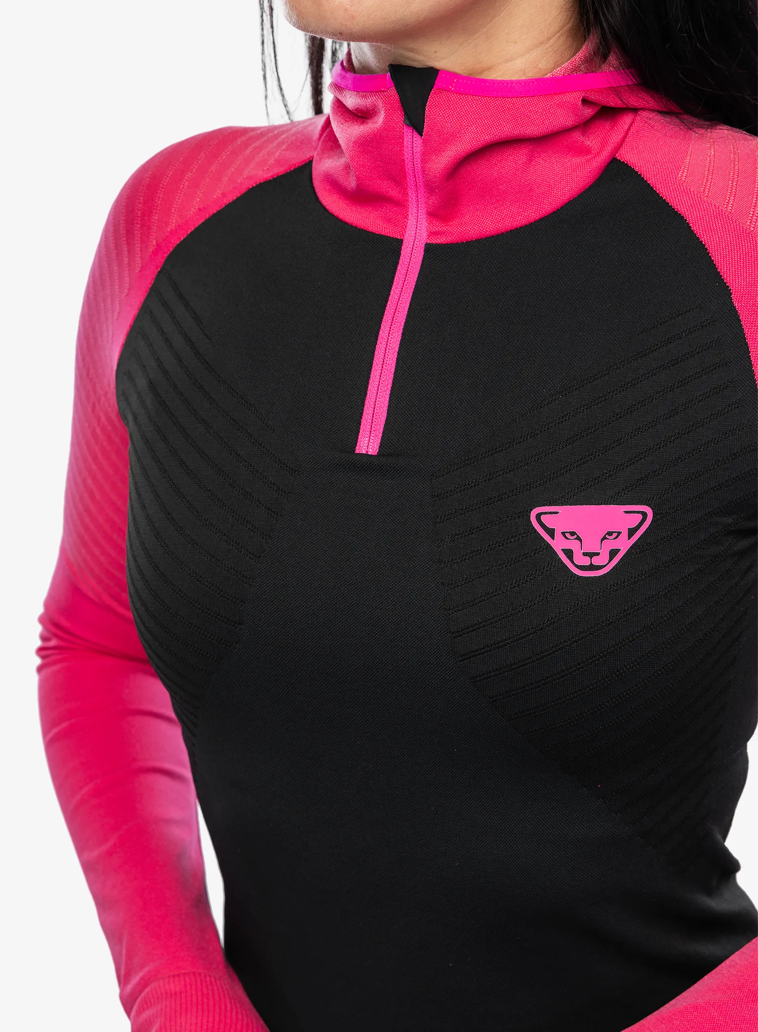 Dámská mikina Dynafit FT Dryarn Warm Hoody - flamingo