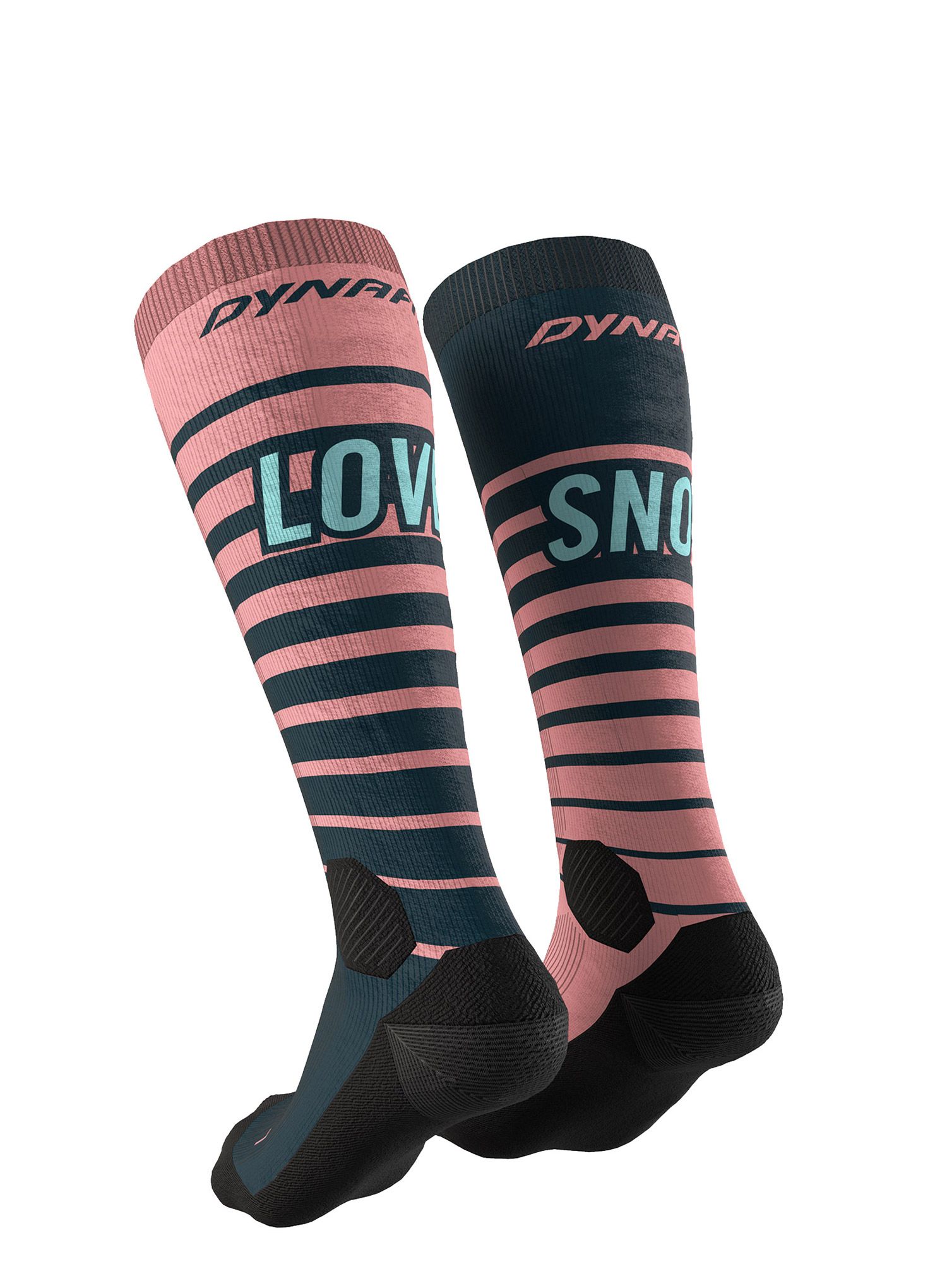 Skialpové ponožky Dynafit FT Graphic Socks - mokarosa/snow