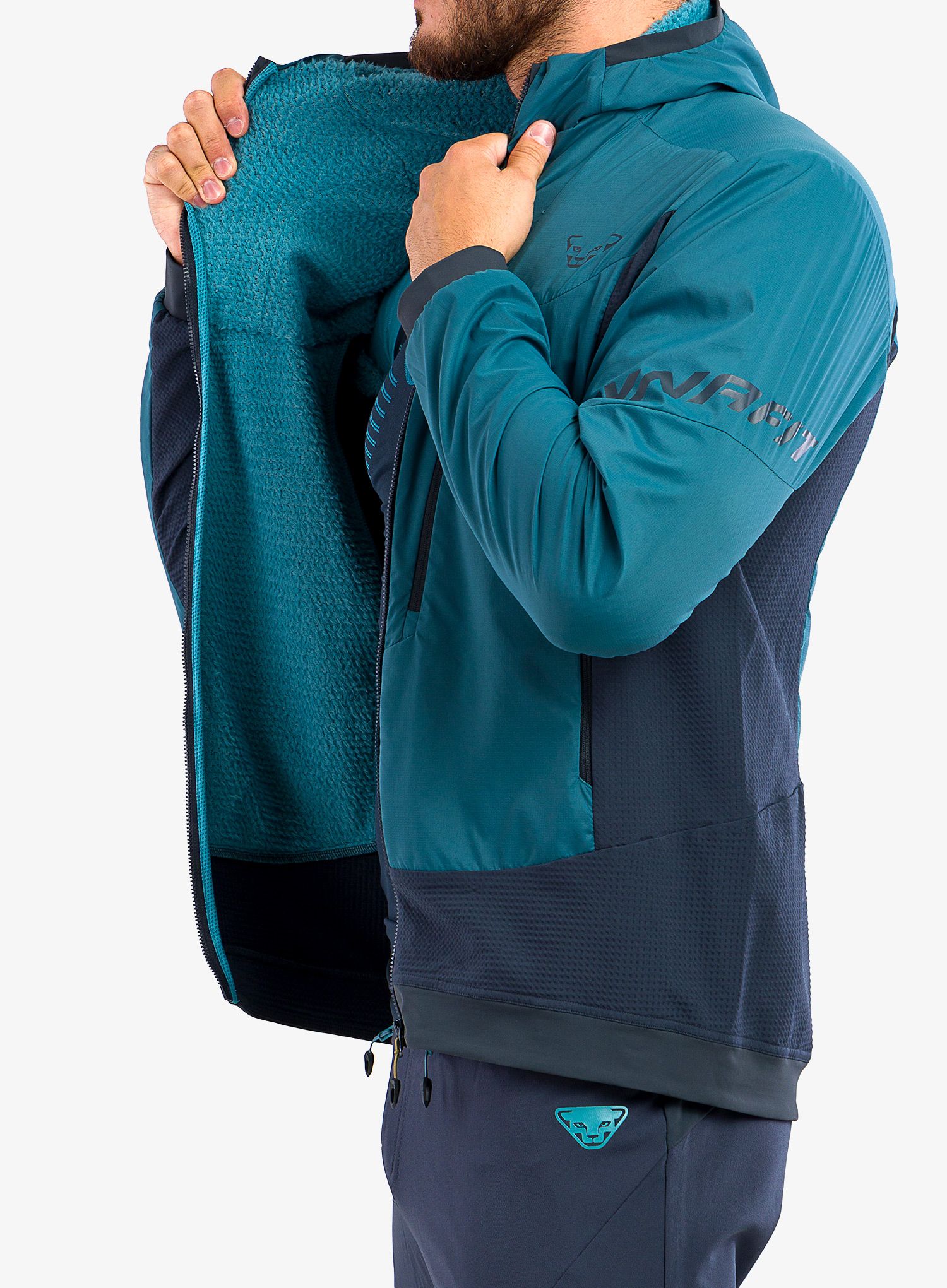 Skialpova bunda Dynafit Free Alpha Direct Hooded Jacket - blue/berry