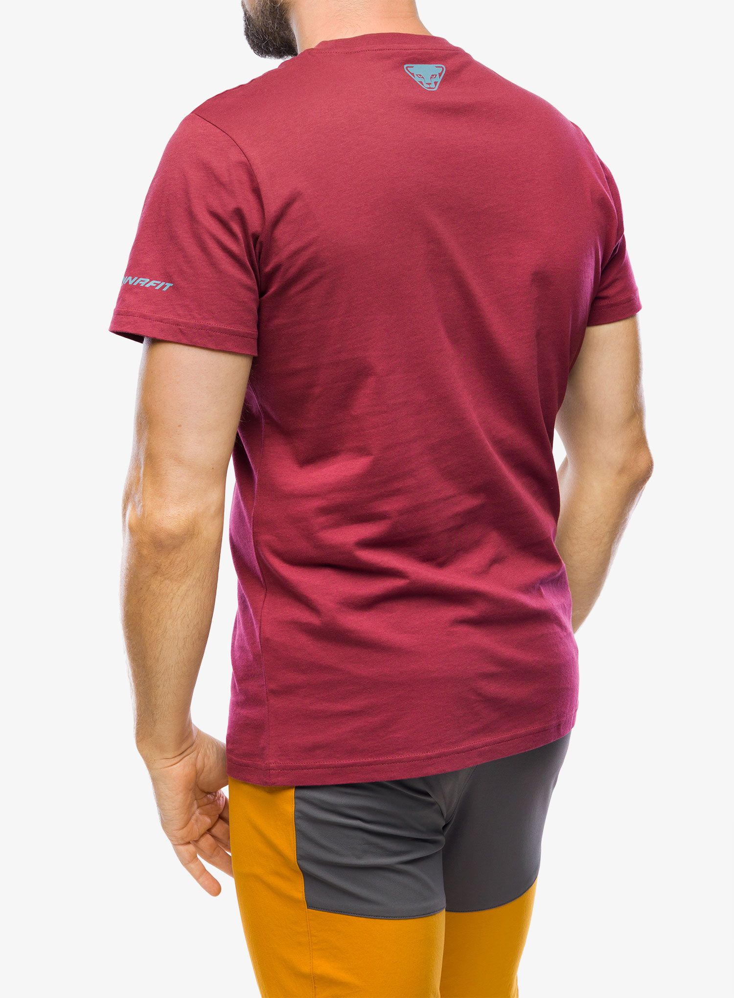 Bavlněné tričko Dynafit Graphic CO S/S Tee - burgundy/horizon