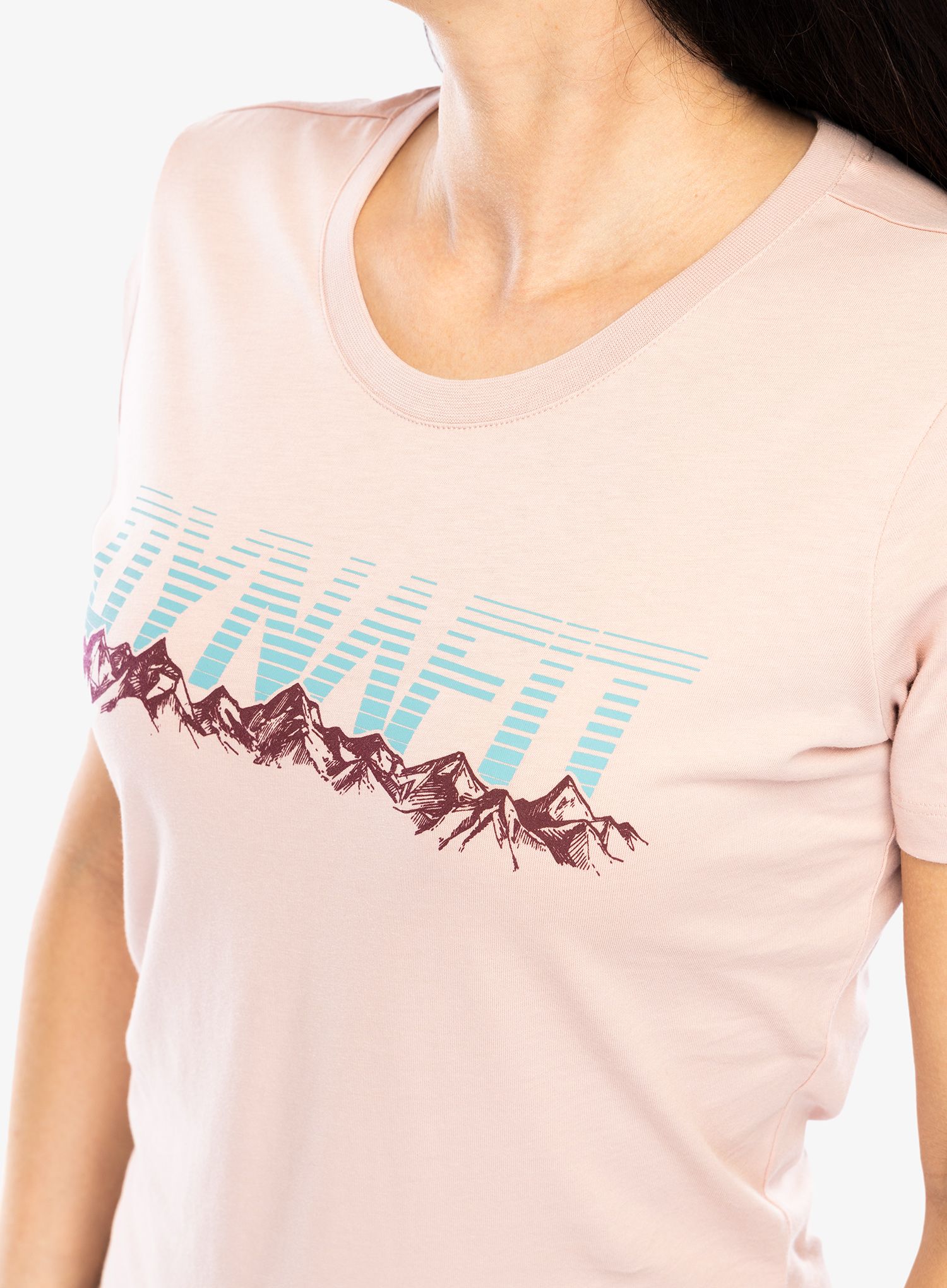 Bavlněné tričko dámské Dynafit Graphic CO S/S Tee - pale rose/range