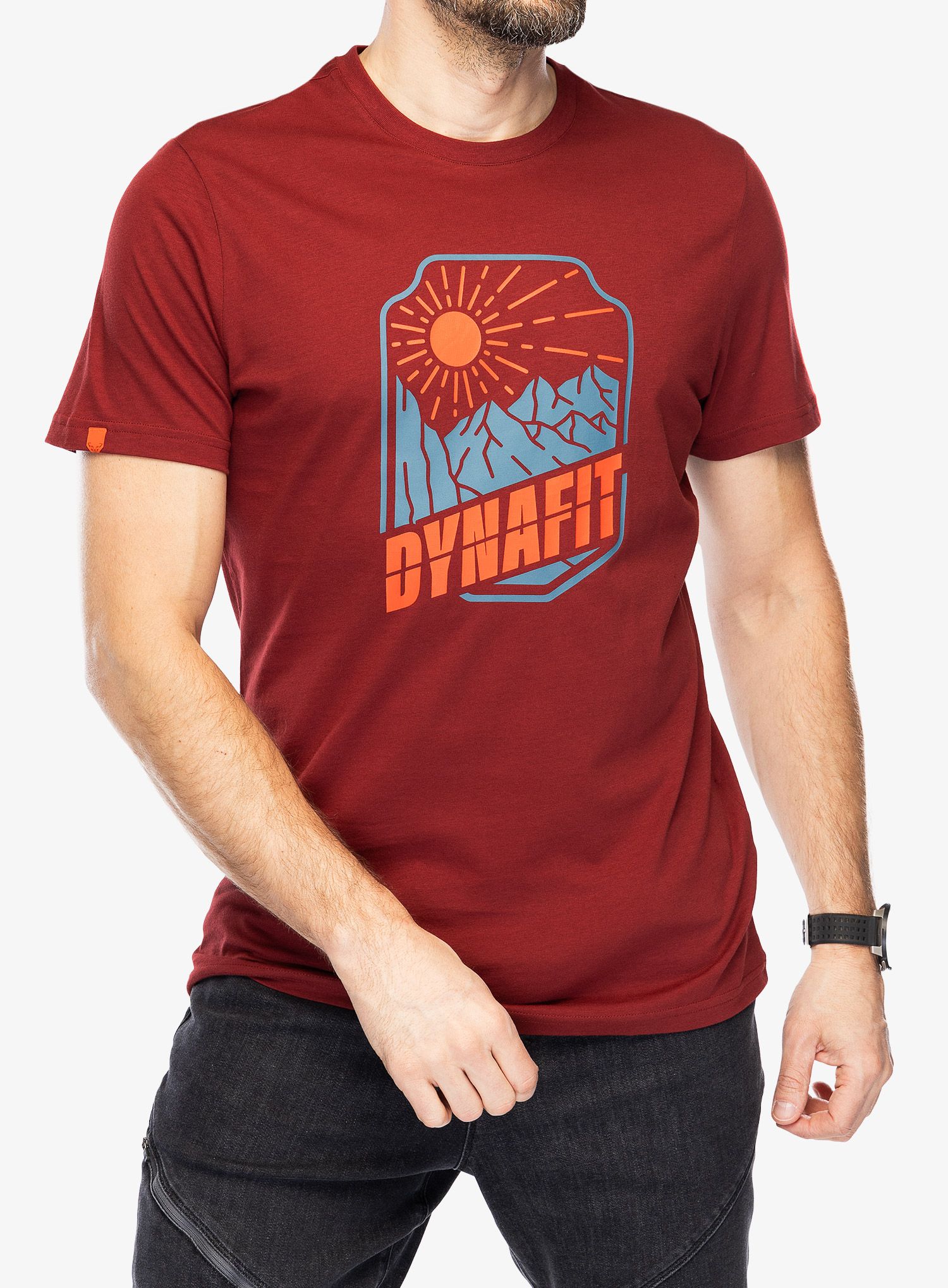 Tričko s potiskem Dynafit Graphic CO S/S Tee  - syrah