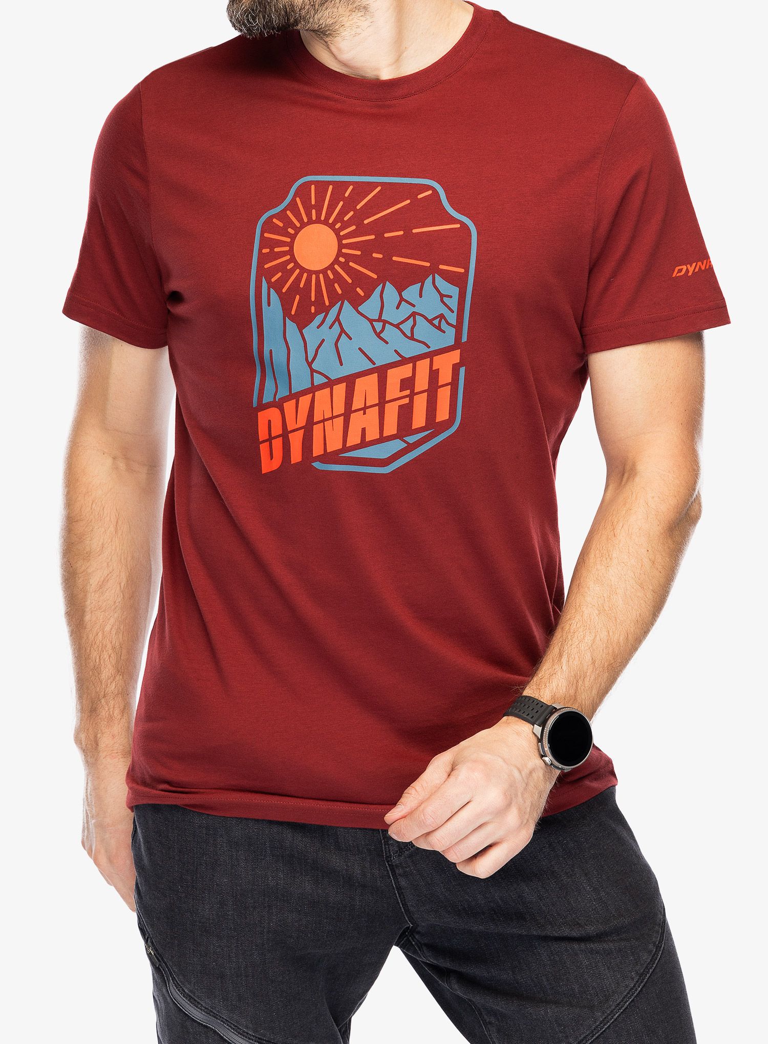 Tričko s potiskem Dynafit Graphic CO S/S Tee  - syrah