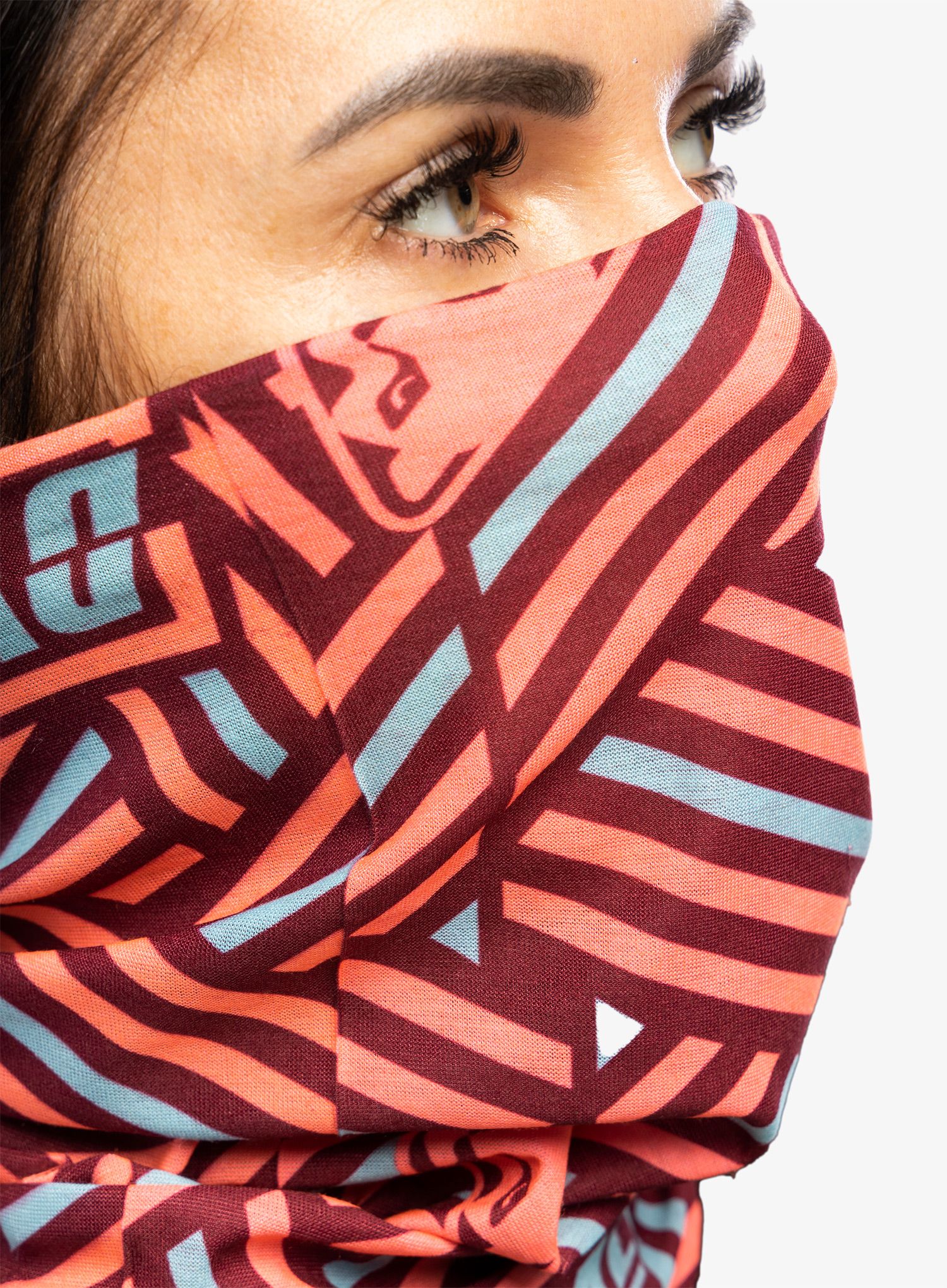 Šátek Dynafit Logo Neck Gaiter - fluo coral/razzle dazzle