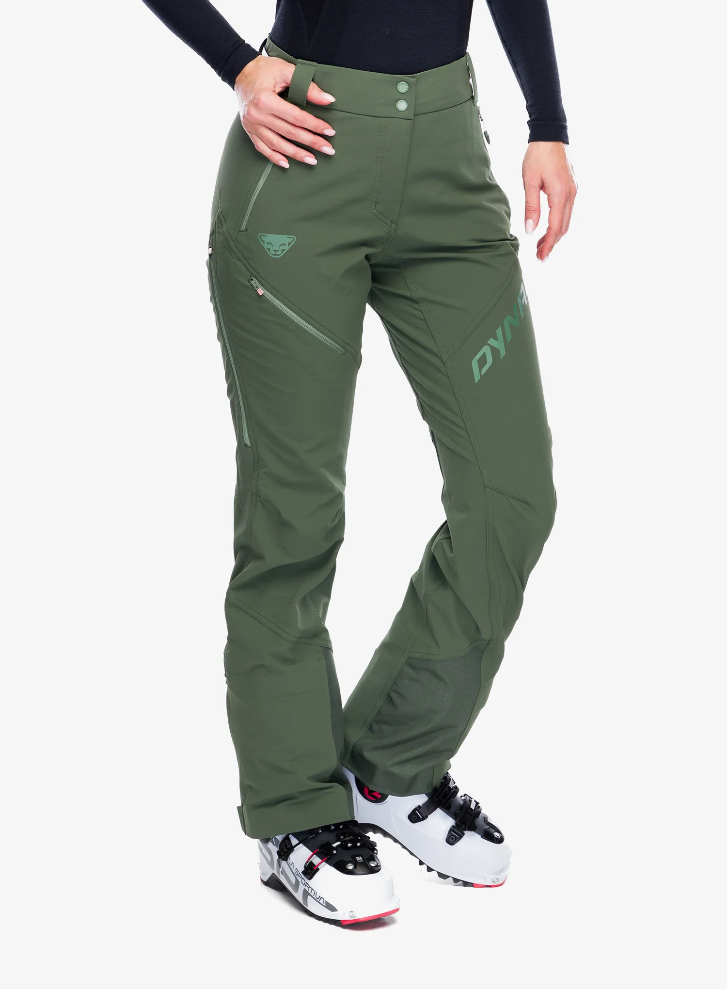 Skialpové kalhoty dámské Dynafit Mercury 2 Dynastretch Pants - thyme