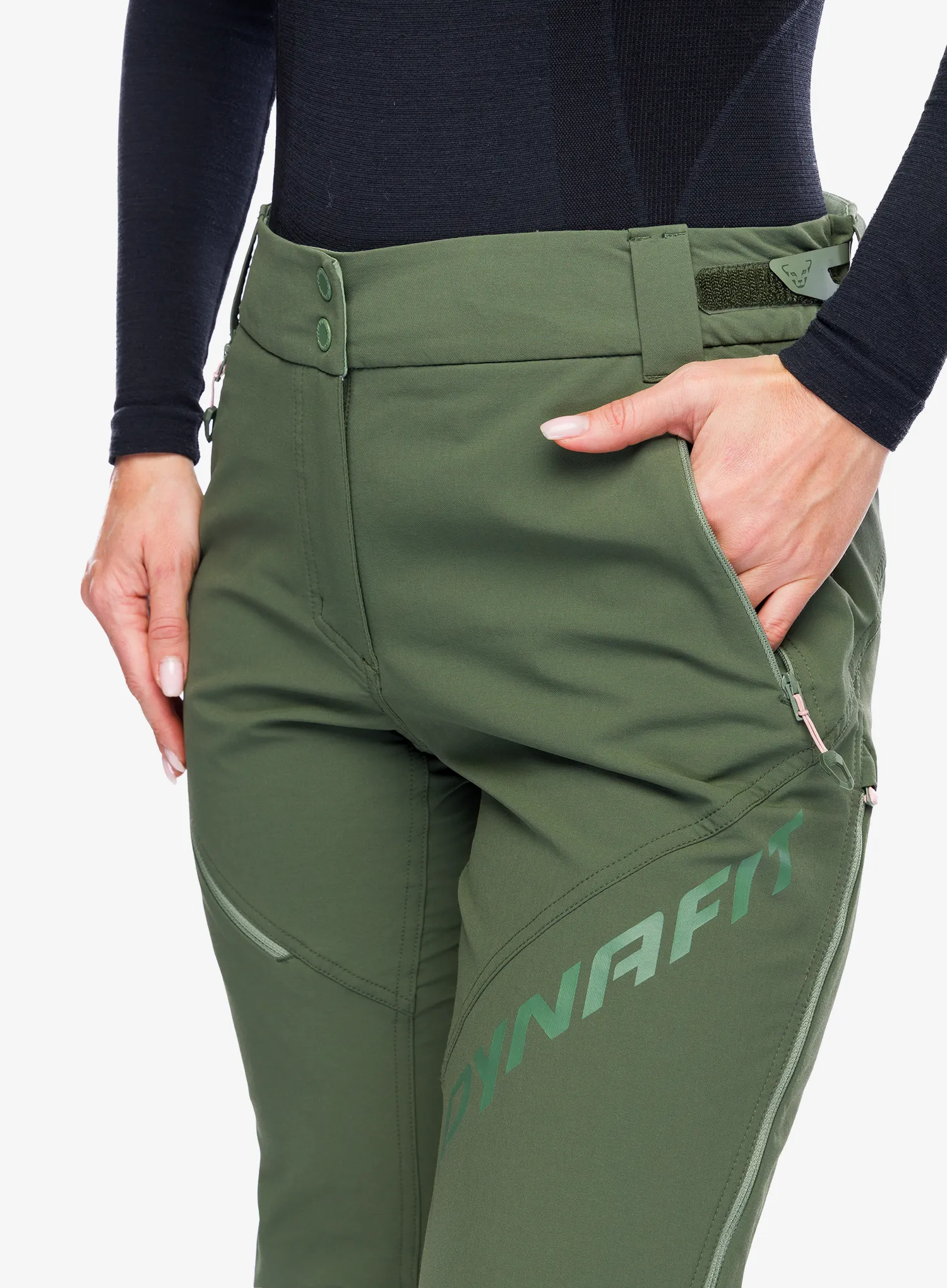 Skialpové kalhoty dámské Dynafit Mercury 2 Dynastretch Pants - thyme