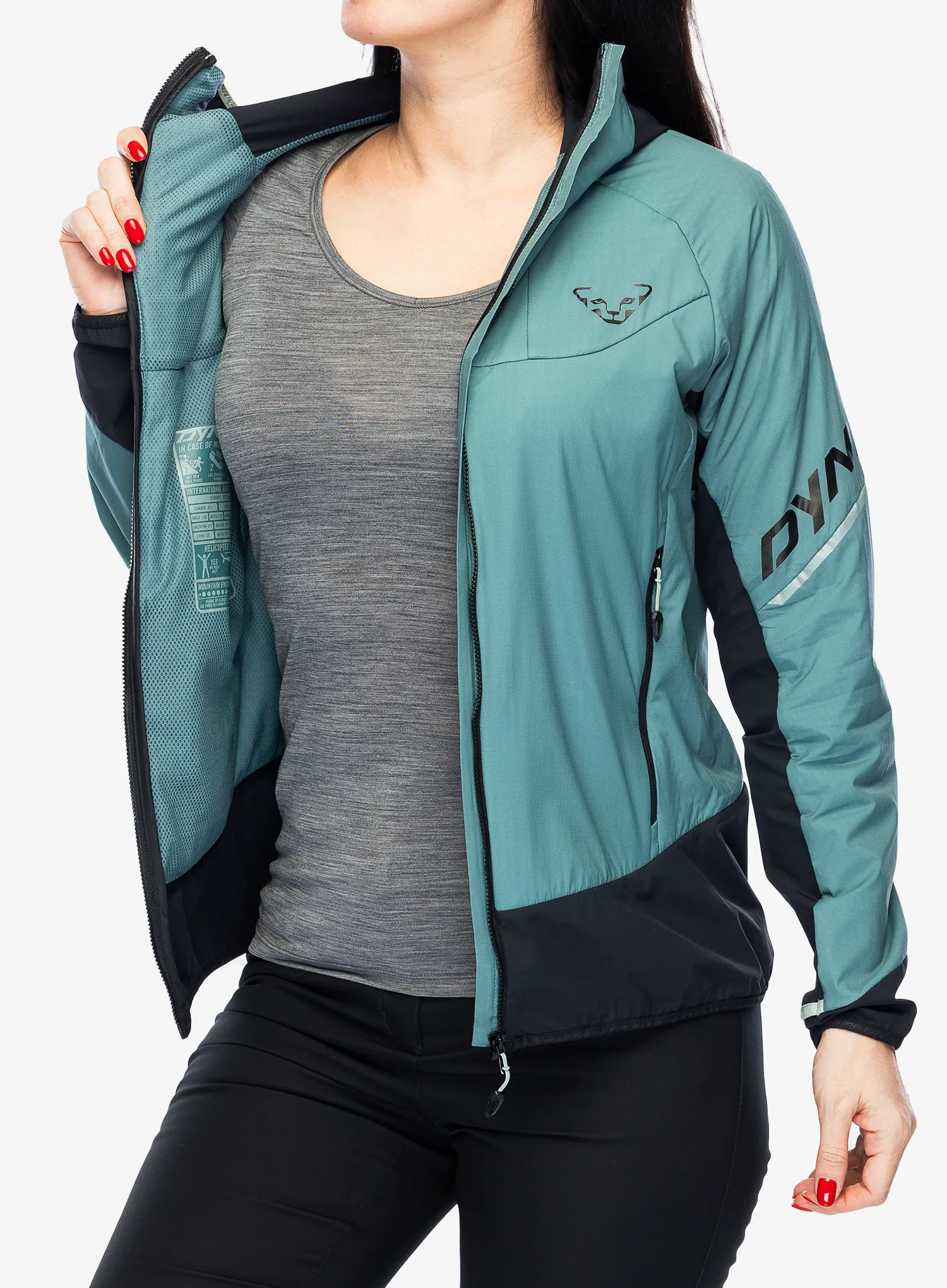 Damska bunda na skialpy Dynafit Mezzalama PTC Alpha Jacket - atlantic