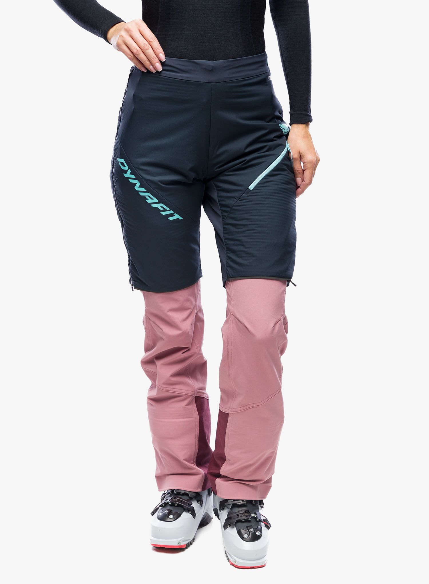 Zateplené kraťasy Dynafit Mezzalama PTC Alpha Overshort - blueberry/marine blue