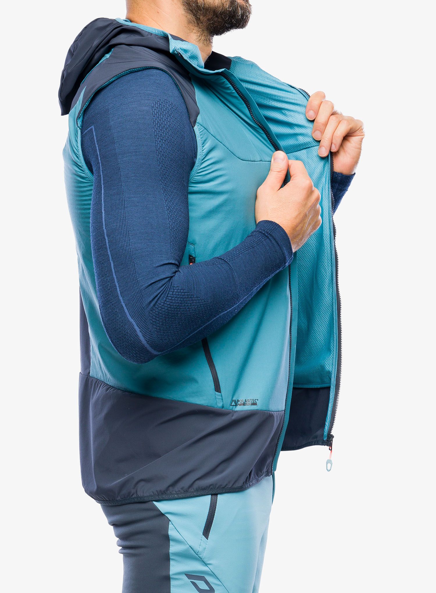 Pánská vesta Dynafit Mezzalama PTC Alpha Vest - storm blue