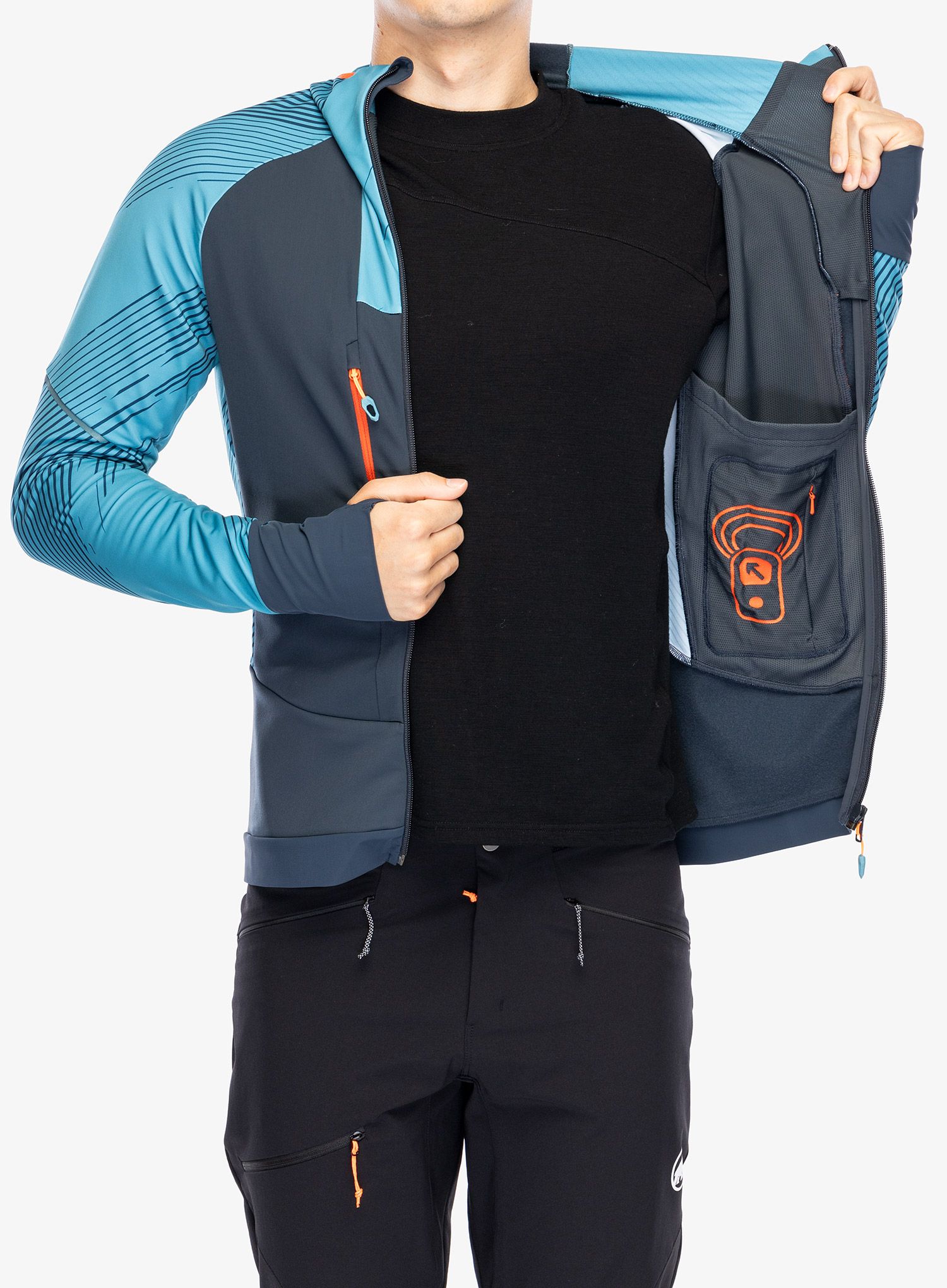 Rozepínací mikina Dynafit Mezzalama Race 2 Jacket - blue