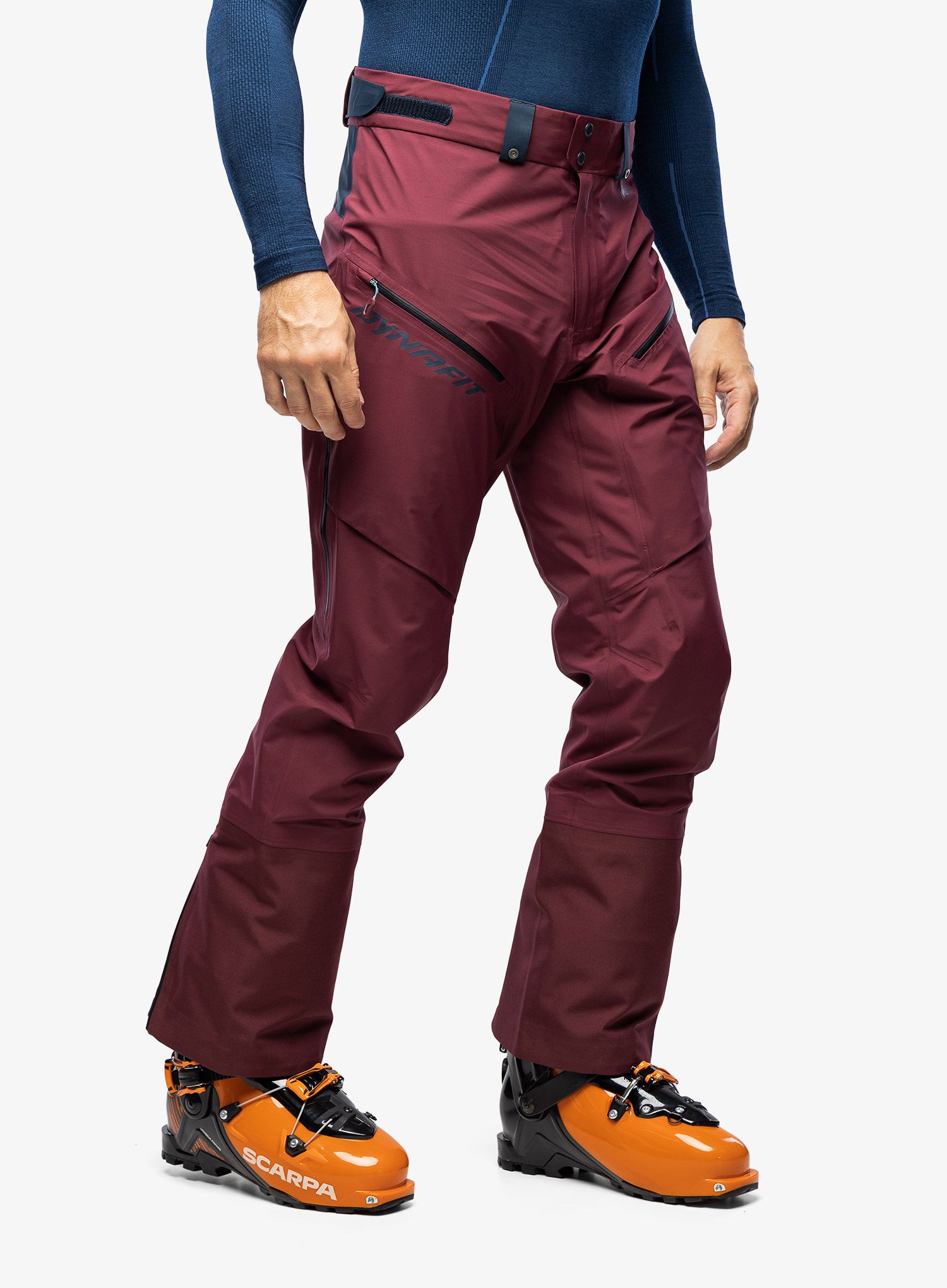 Skialpové kalhoty Dynafit Radical 2 GTX Pant - burgundy