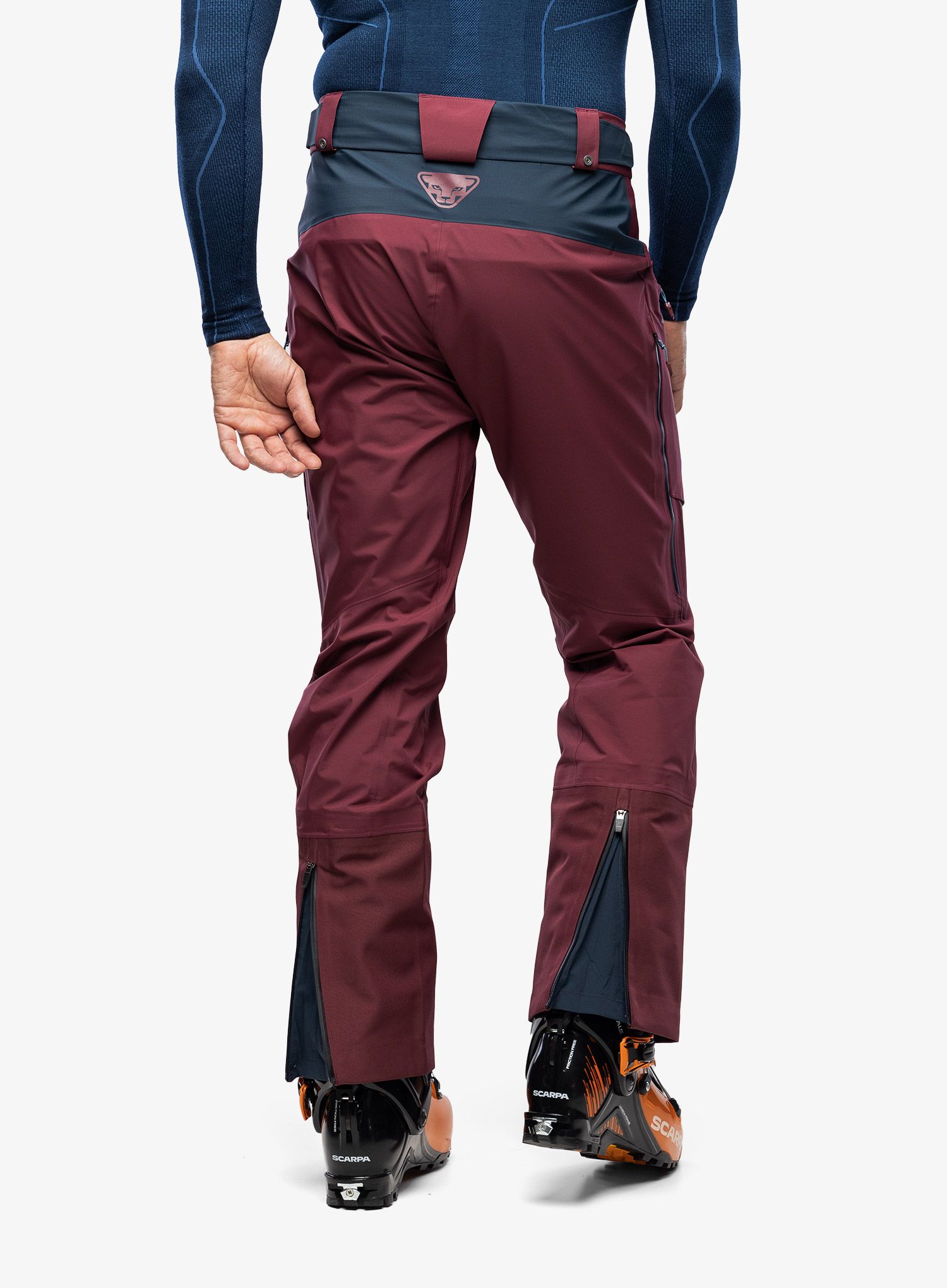 Skialpové kalhoty Dynafit Radical 2 GTX Pant - burgundy