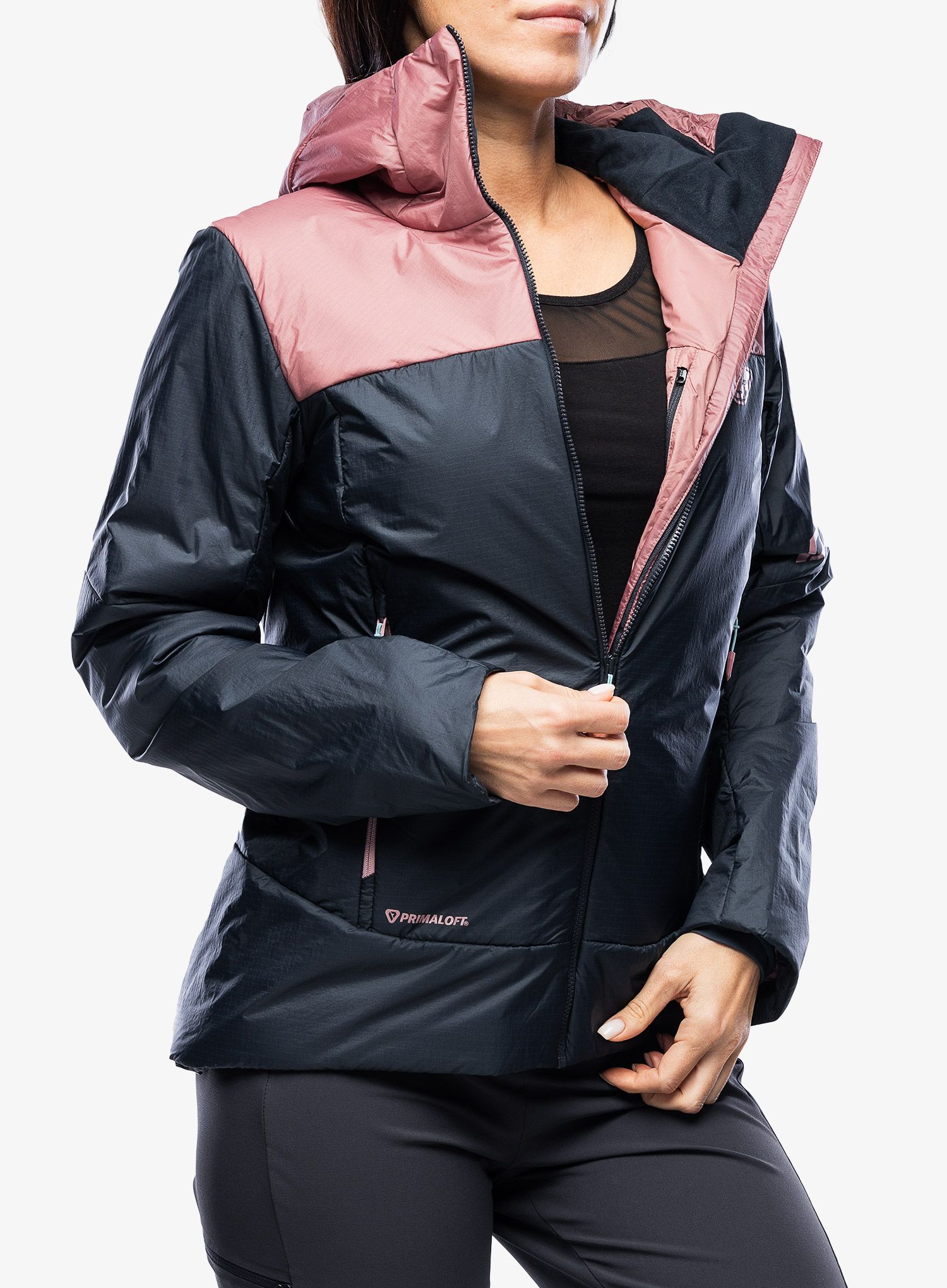 Damska bunda na skialpy Dynafit Radical PRL Hood Jacket - blueberry/mokarosa