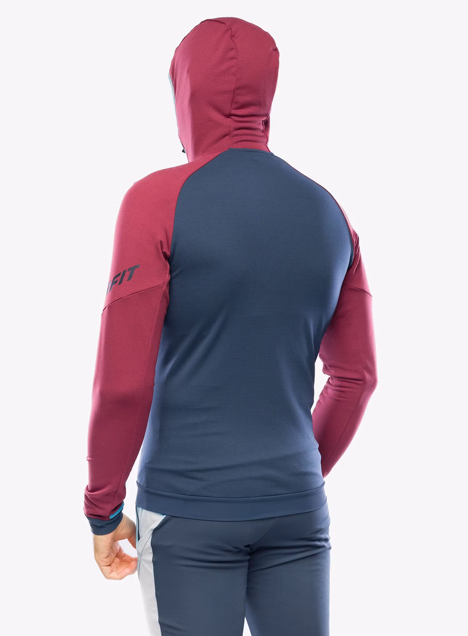 Mikina s kapucí Dynafit Radical Polartec Hooded Jacket - burgundy