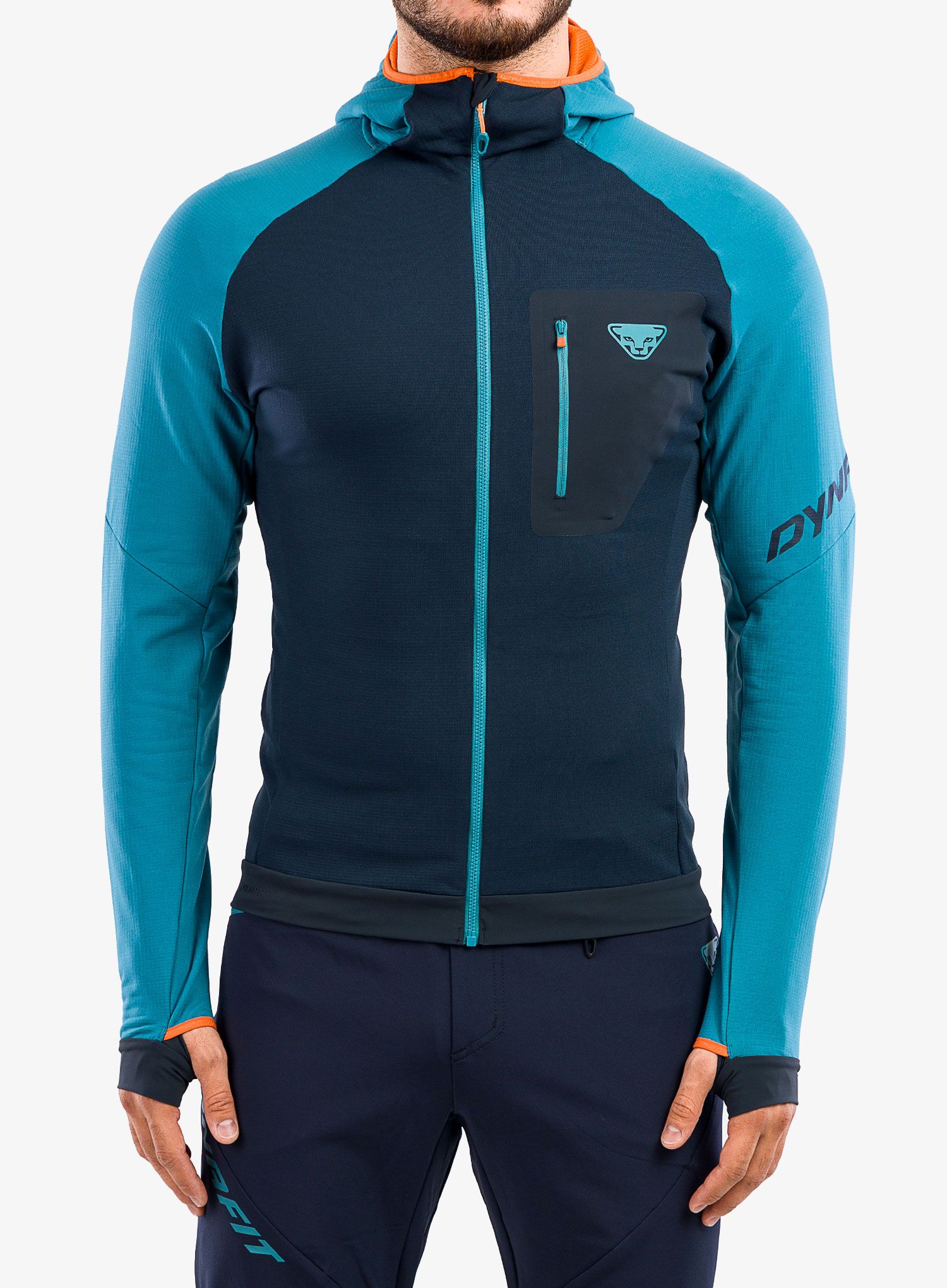 Mikina na zip Dynafit Radical Polartec Hooded Jacket - storm blue