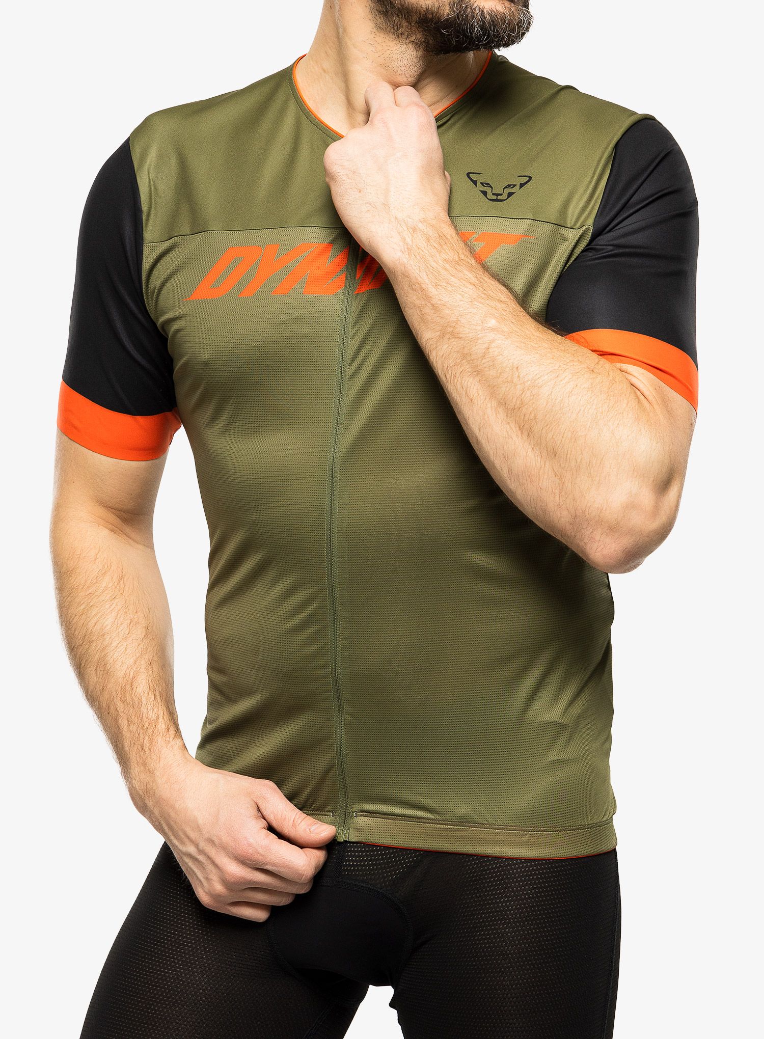MTB triko Dynafit Ride Light Full Zip Shirt - winter moss