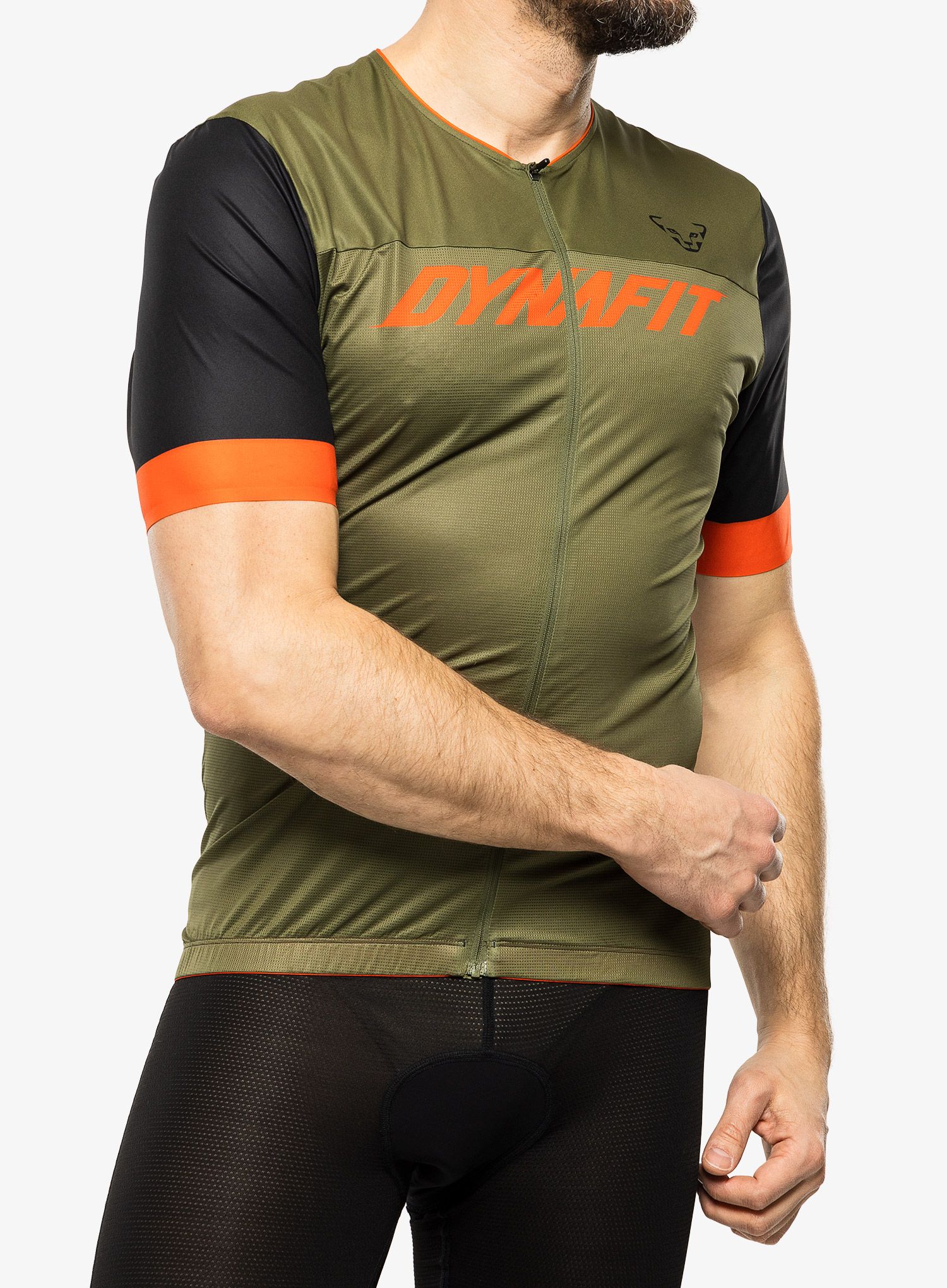 MTB triko Dynafit Ride Light Full Zip Shirt - winter moss