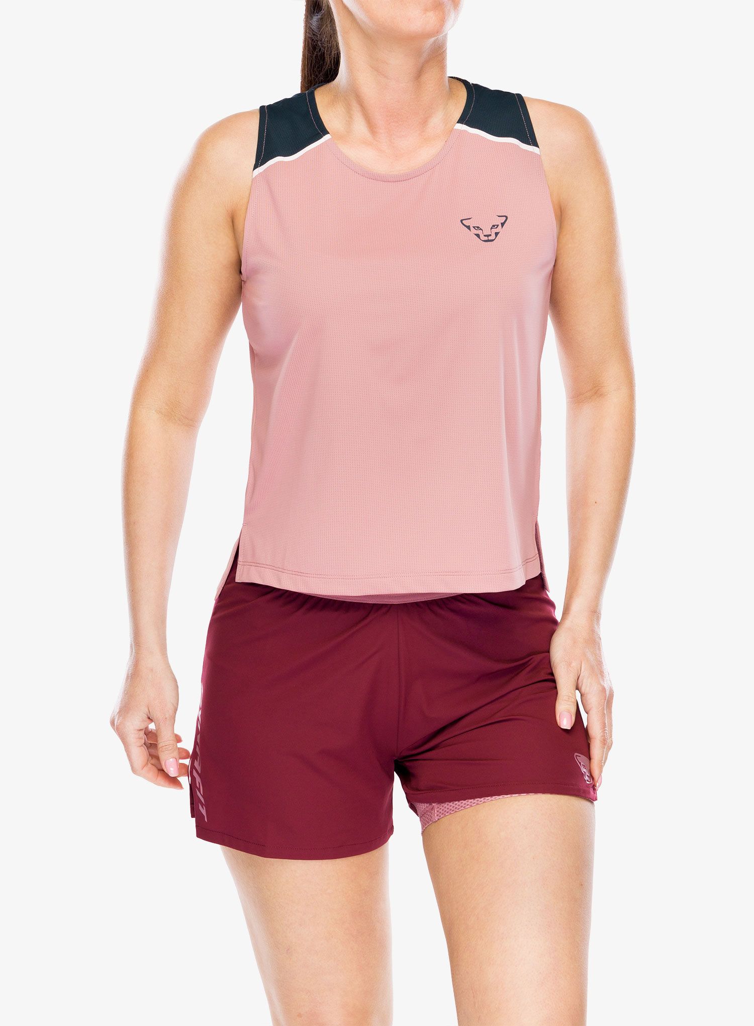 Dámský top Dynafit Sky Crop Top - mokarosa