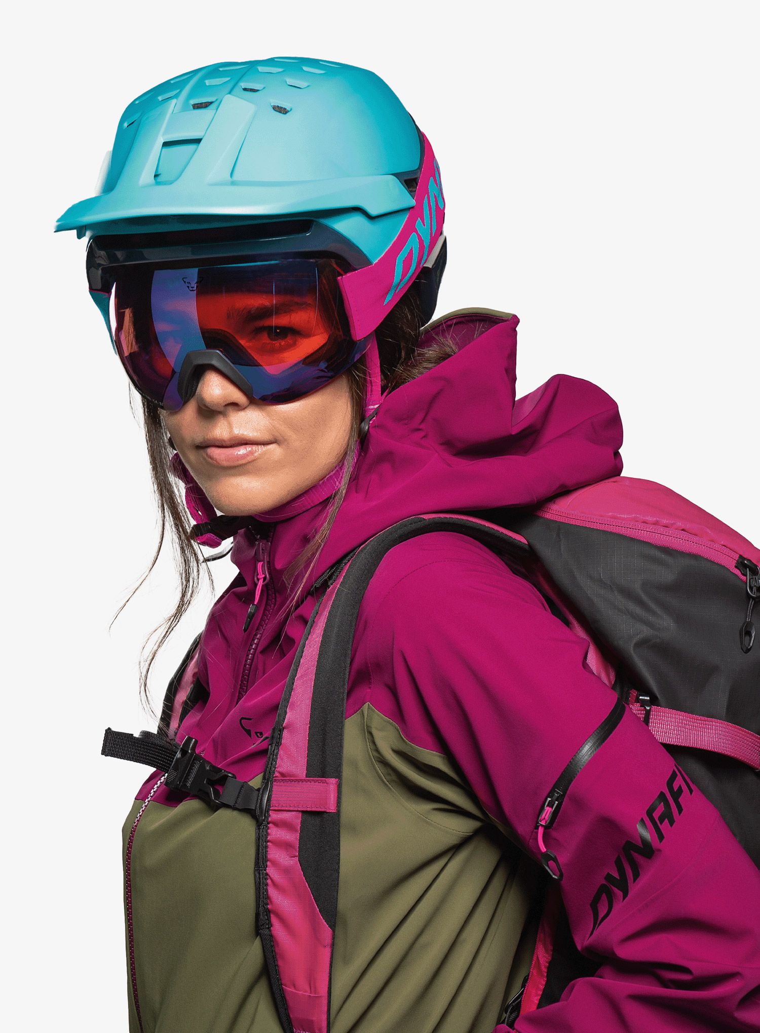 Lyžařské brýle Dynafit Speed Goggle - pink glo/silvretta cat s2