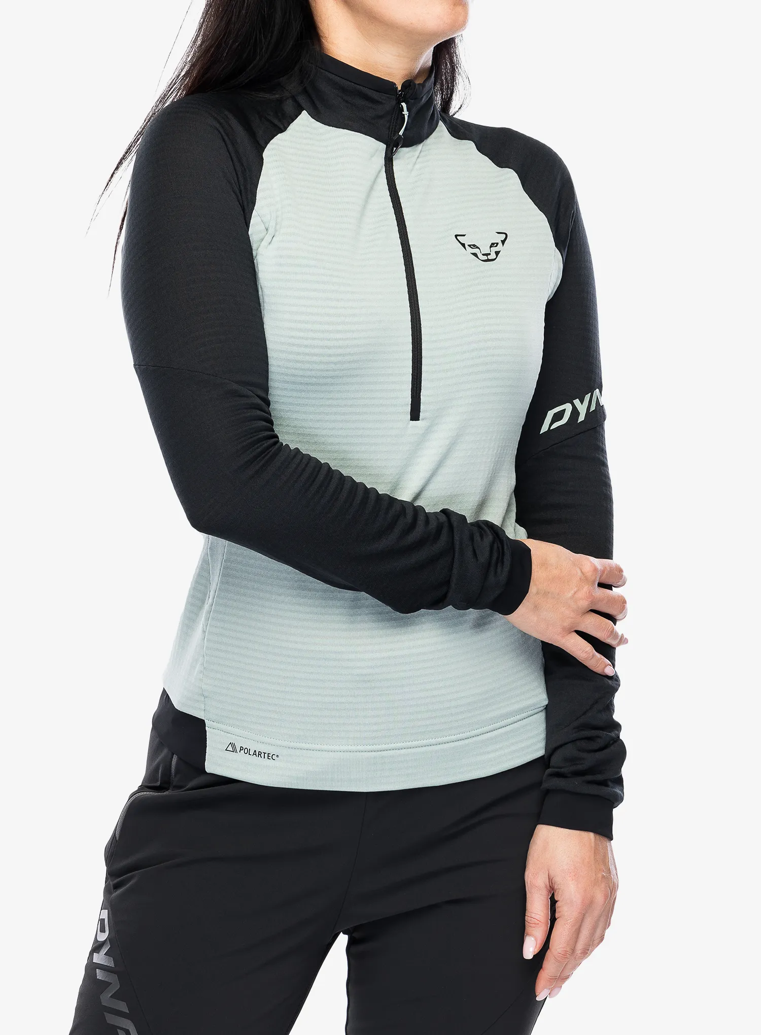 Fleece mikina dámská Dynafit Speed Polartec 1/2 Zip - jadelite