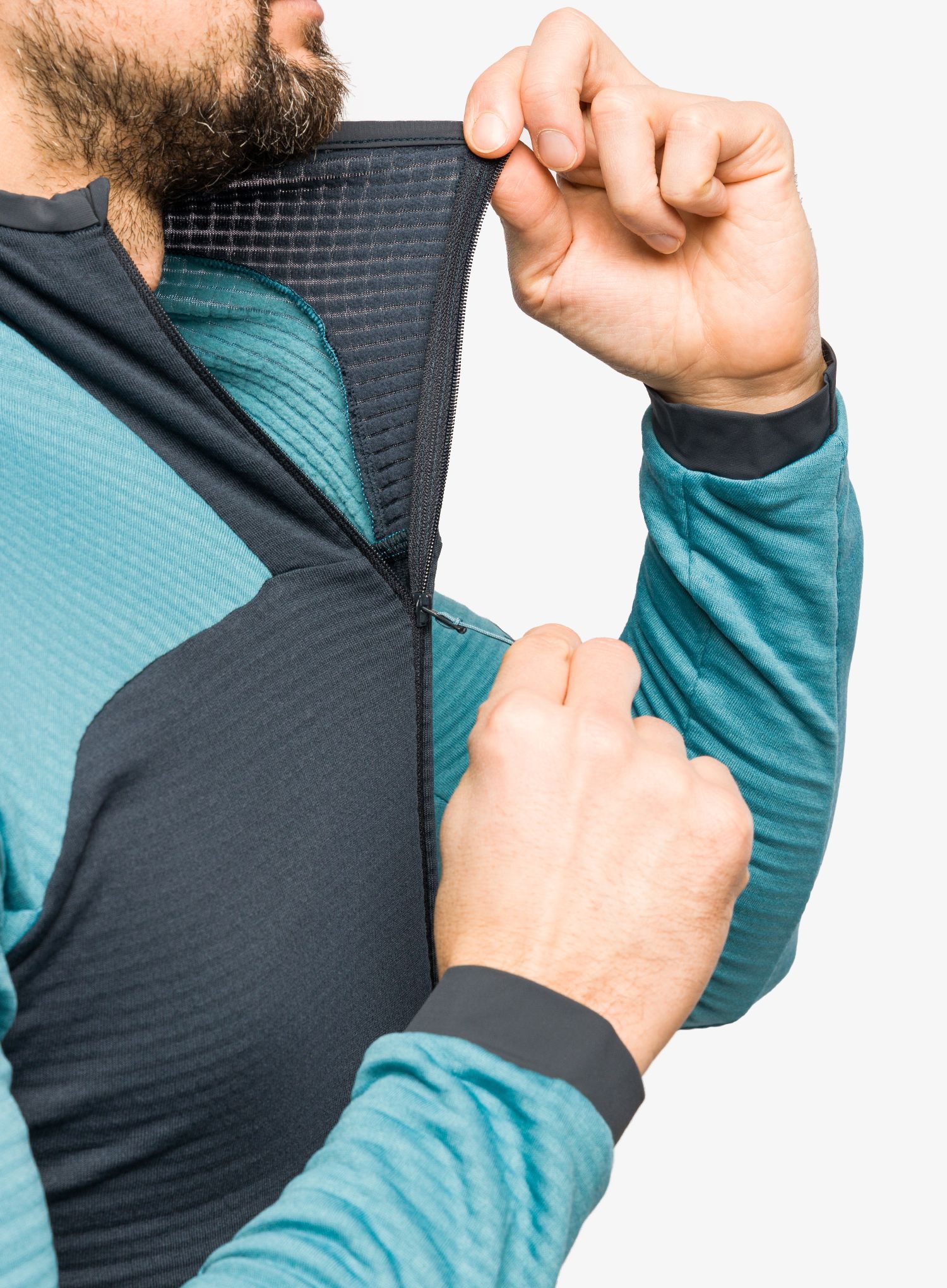 Fleecová mikina Dynafit Speed Polartec 1/2 Zip - storm blue