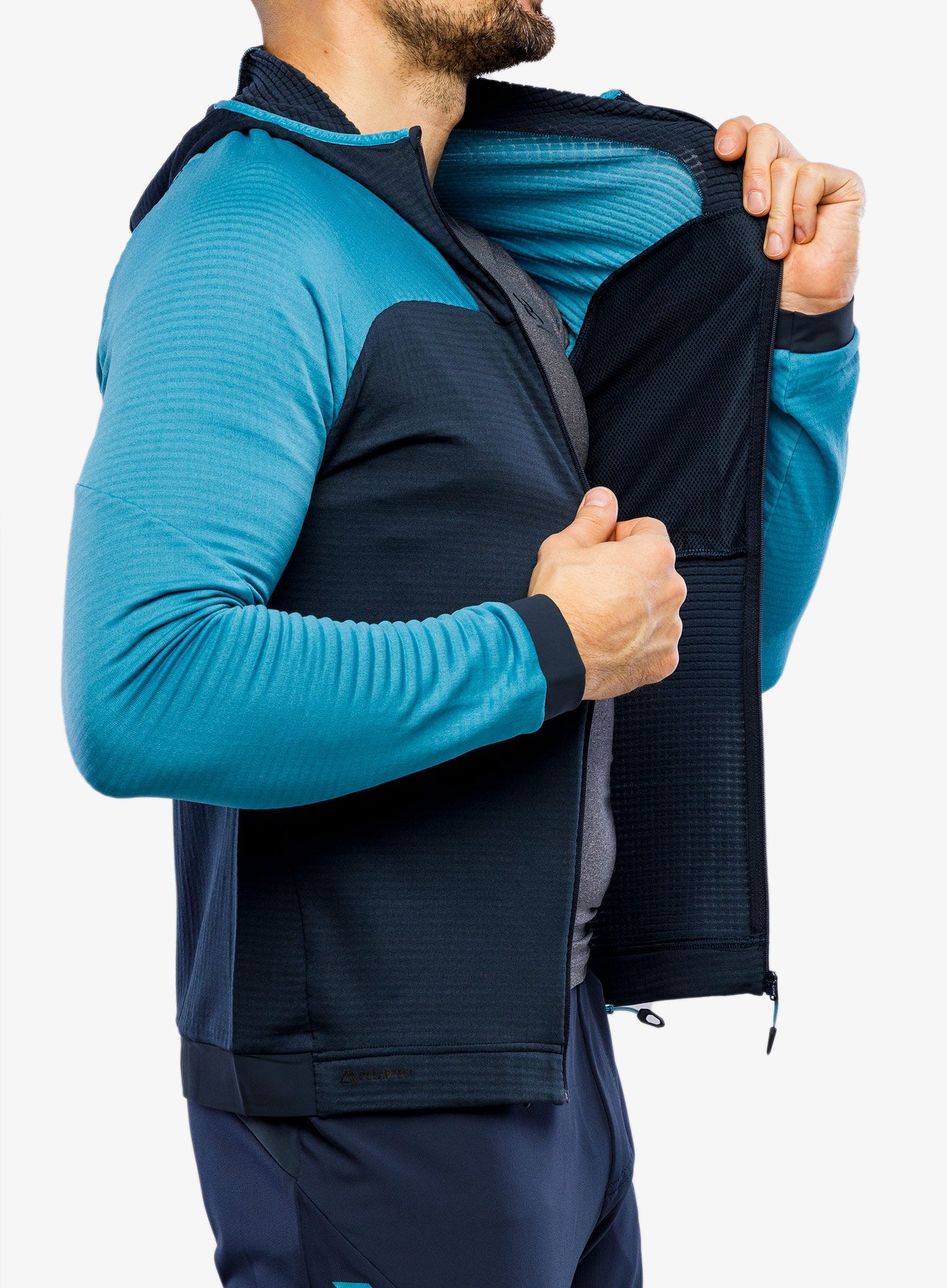 Mikina Dynafit Speed Polartec Hooded Jacket - storm blue